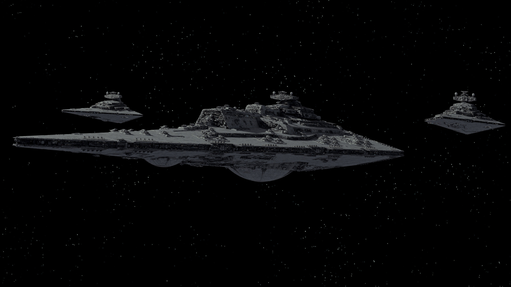 Tector Class Star Destroyer - Star Wars, 3D modeling, Ansel Hsiao, Longpost