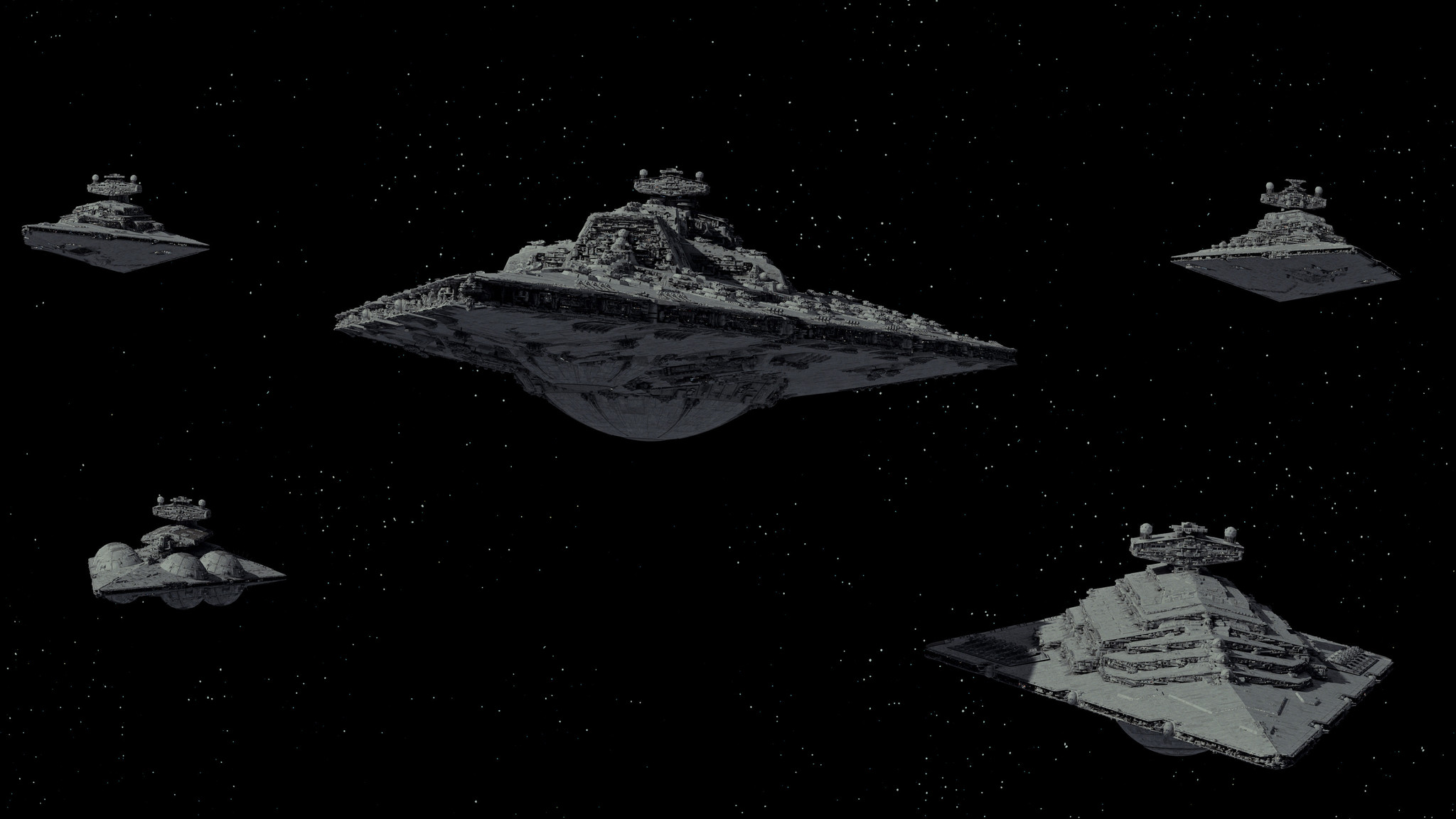 Tector Class Star Destroyer - Star Wars, 3D modeling, Ansel Hsiao, Longpost