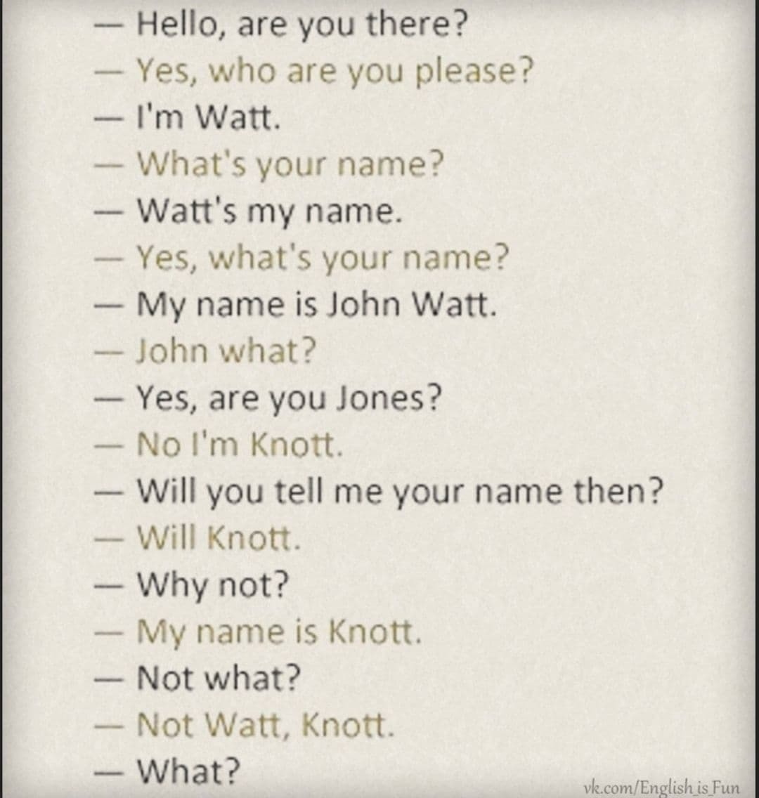 Watt and Nott - Memes, Humor, Without translation, Repeat