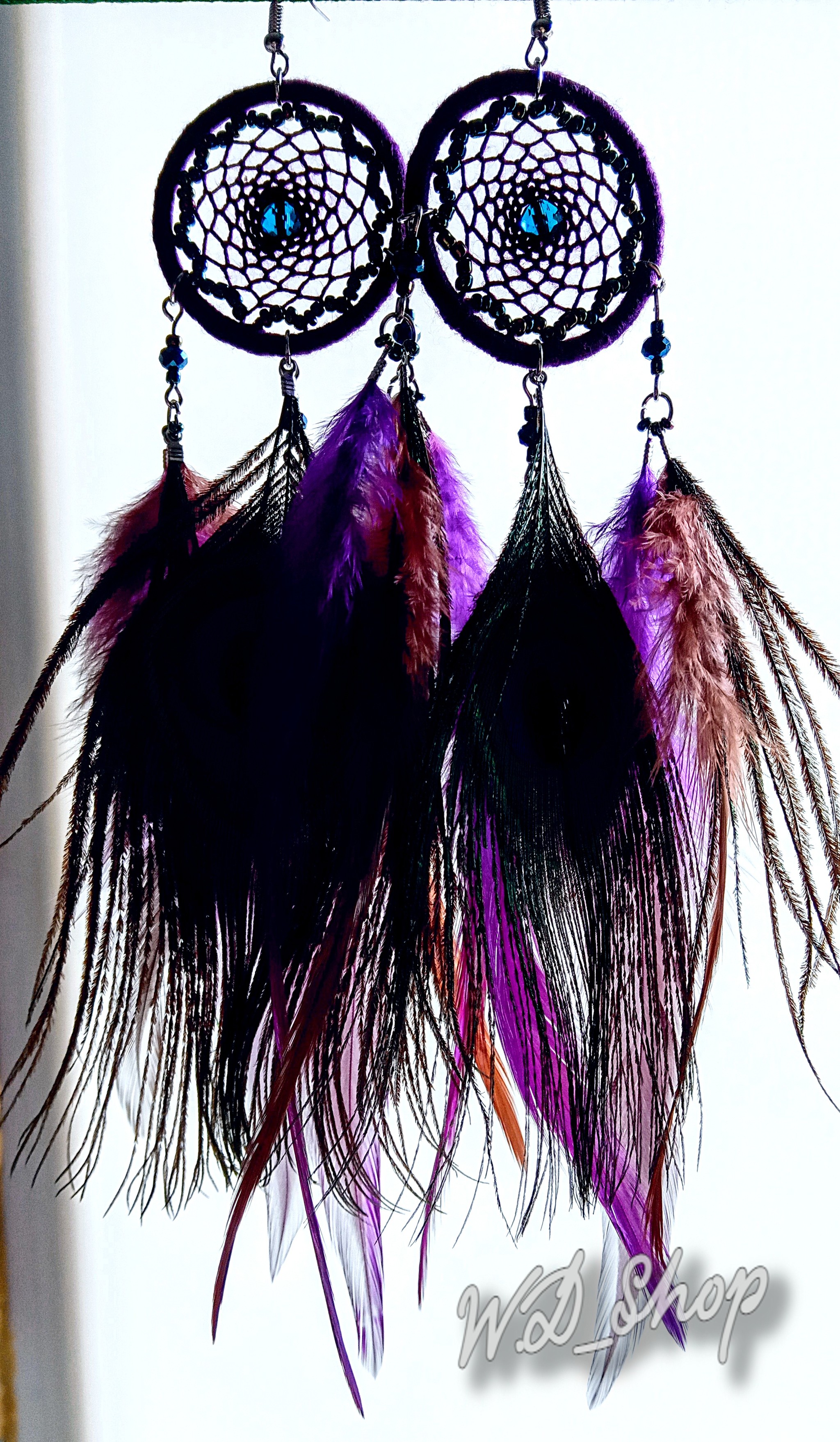 Earrings in the style of Dreamcatcher - My, Dreamcatcher, Creation, Hand mad, Bijouterie, Esoterics, Longpost