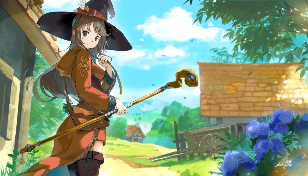Witch - Anime art, Art, Drawing, Witches, Girls
