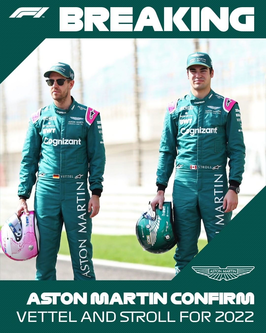 Sebastian Vettel and Lance Stroll will continue to drive for Aston Martin in 2022 - Formula 1, Circuit racing, Sebastian Vettel