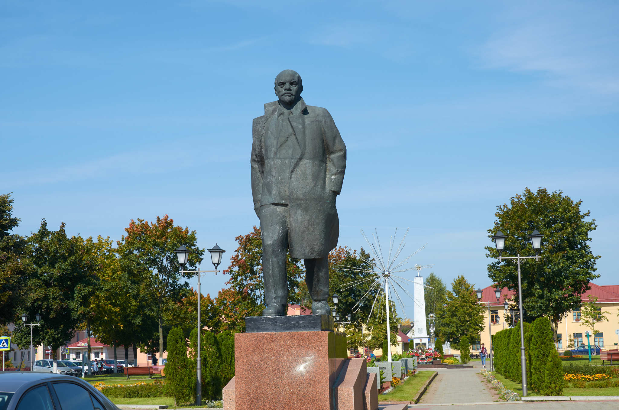 Minsk - Postavy and a few sights along the way - My, Republic of Belarus, Town, Nature, Catholic Church, cat, Lenin monument, sights, Beginning photographer, Longpost