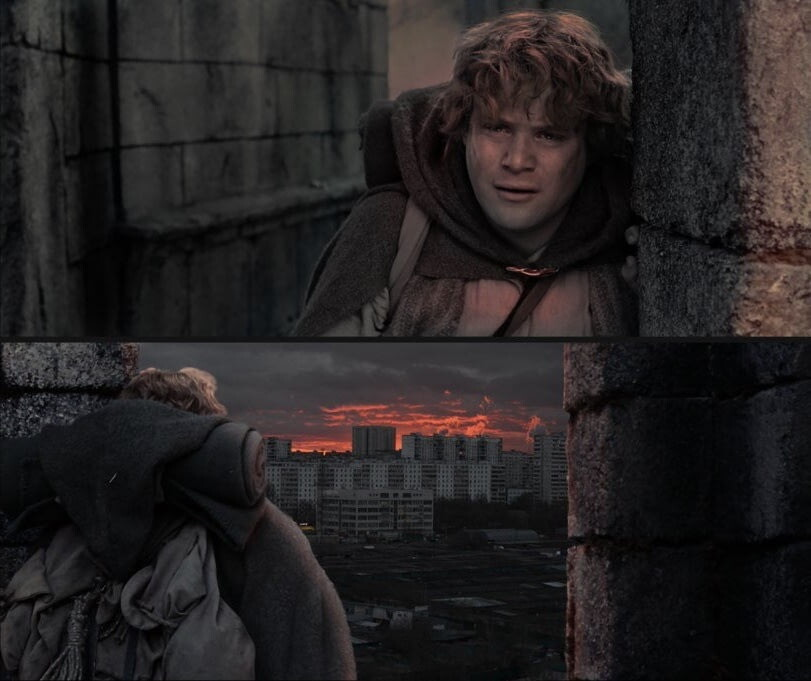 Nice - Lord of the Rings, Sam Gamgee, Sunset, Town