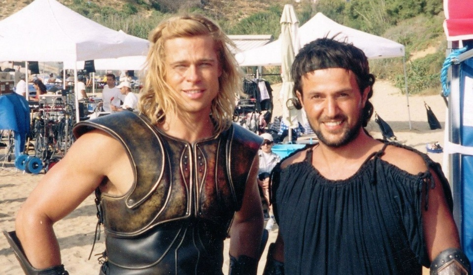 A little bit of nostalgia 58: Behind the scenes Troy - Troy, Movies, Actors and actresses, Behind the scenes, Photos from filming, Brad Pitt, Eric Bana, Sean Bean, , Wolfgang Peterson, Diane Kruger, Longpost, Orlando Bloom