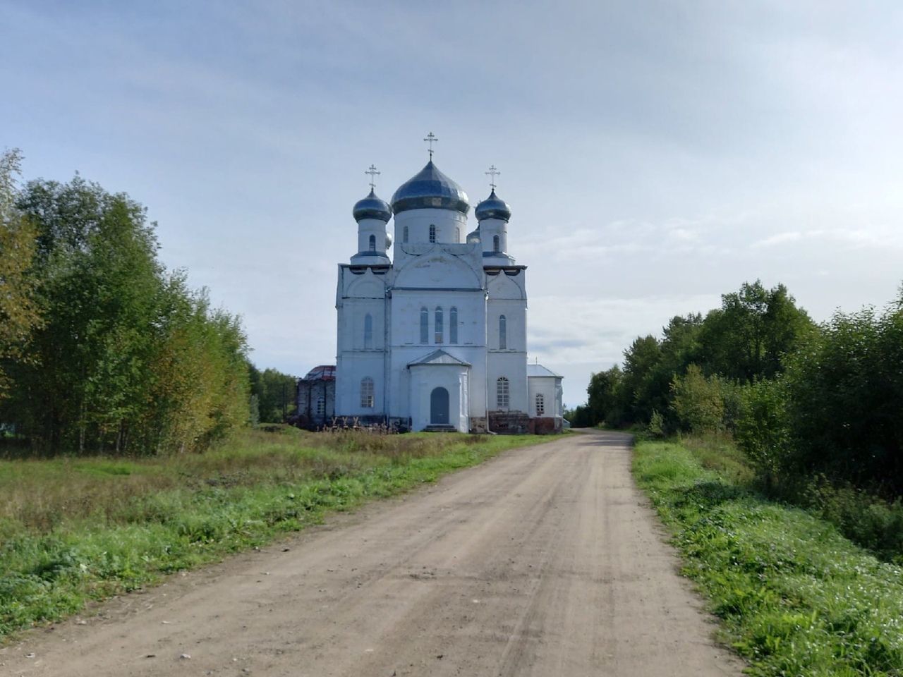 Село  Кумзеро. Храм Фрола и Лавра - Вологодская область, Храм, Длиннопост