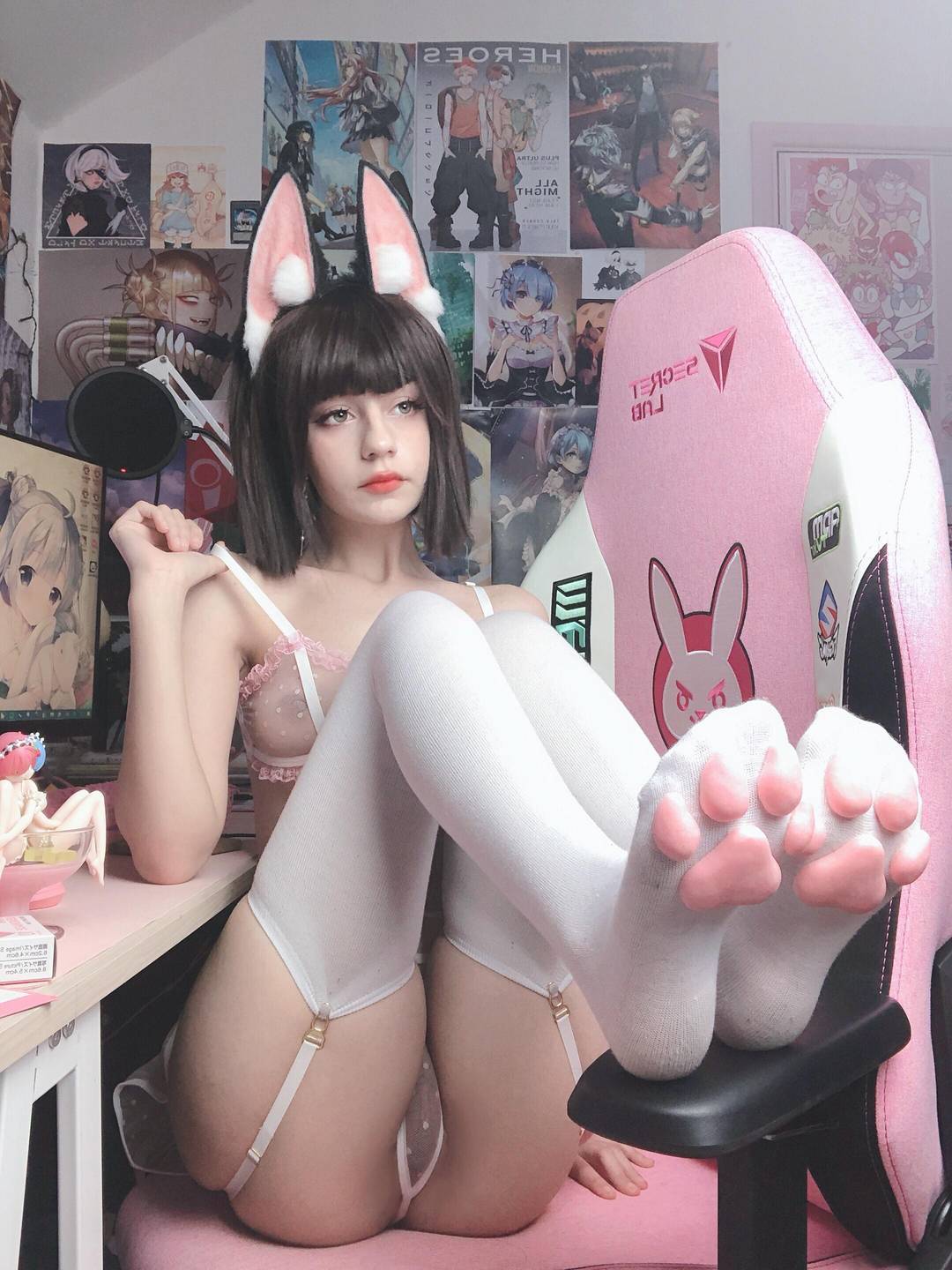 Подборка Neko IRL - NSFW, Эротика, Подборка, Обнаженка, Половые губы, Нижнее белье, Грудь, Сиськи, Попа, , Неко, Чулки, Подтяжки, Длиннопост