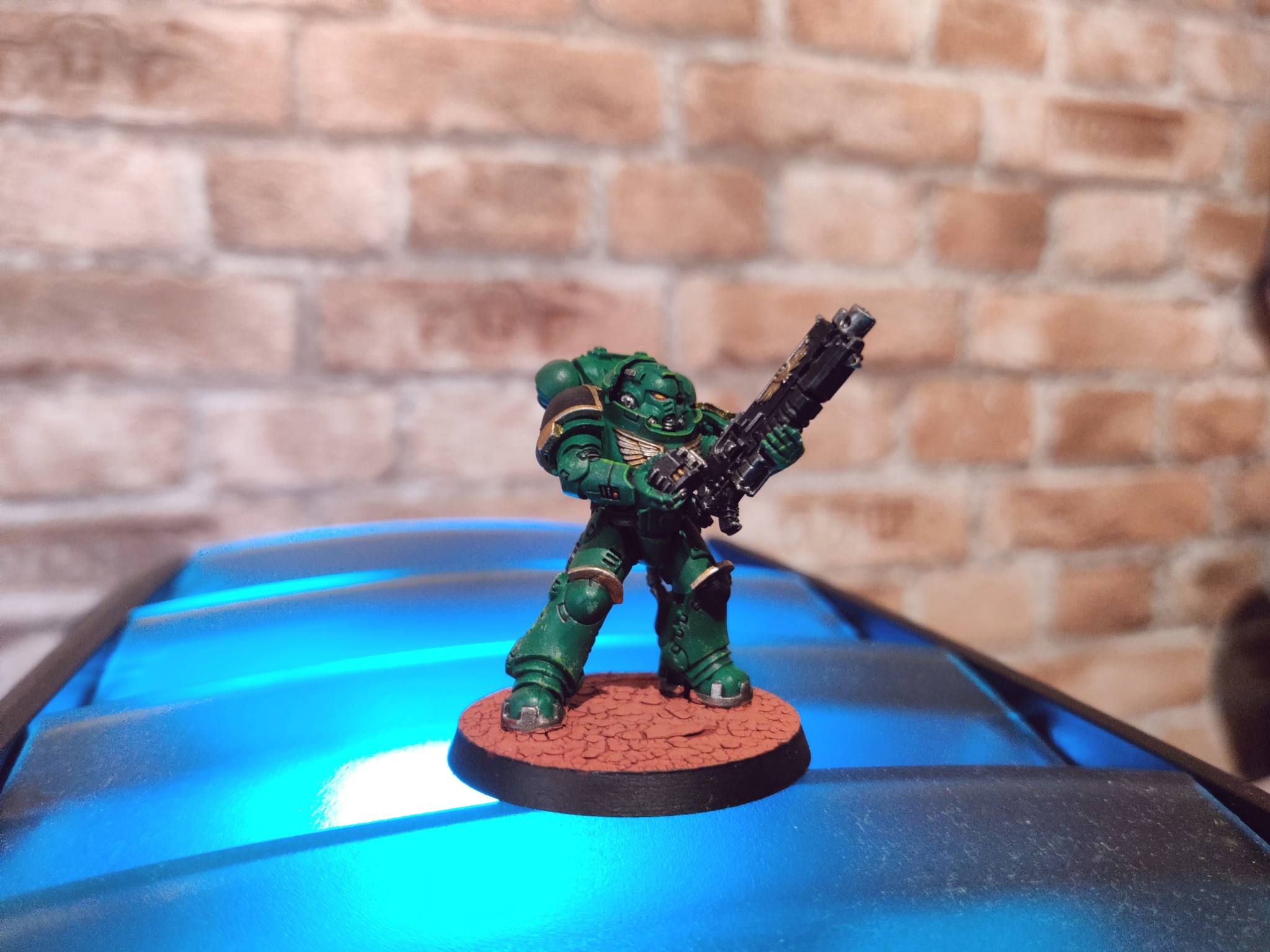 Severe plump - My, Warhammer 40k, Painting miniatures, Space Marine, Salamander