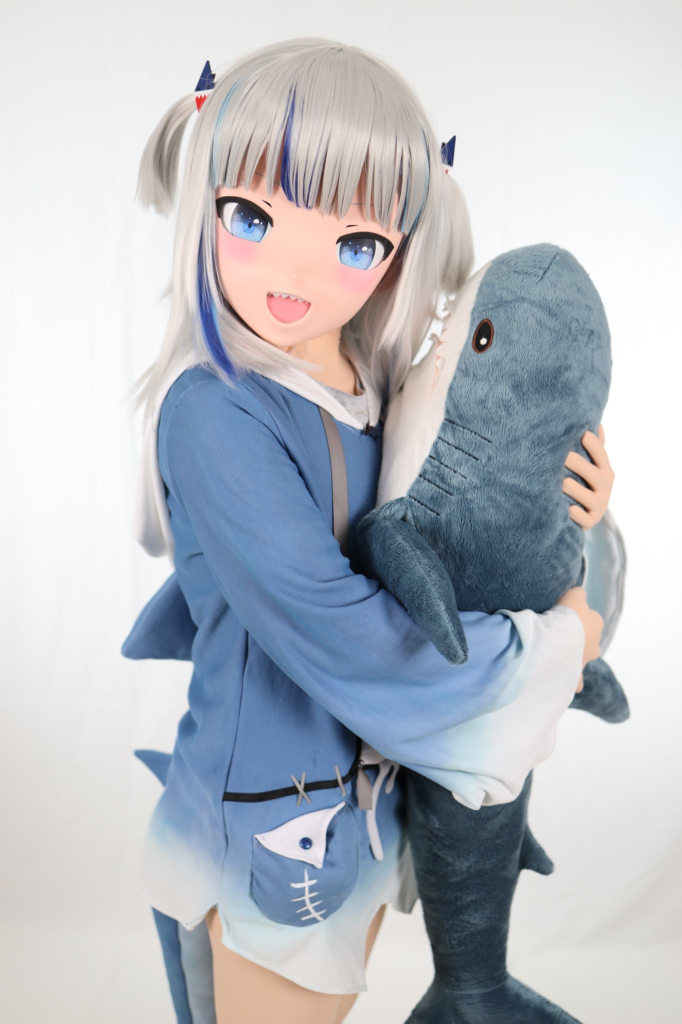 Shark! - Anime, Cosplay, Kigurumi, Animegao, Gawr gura, Hololive, Longpost