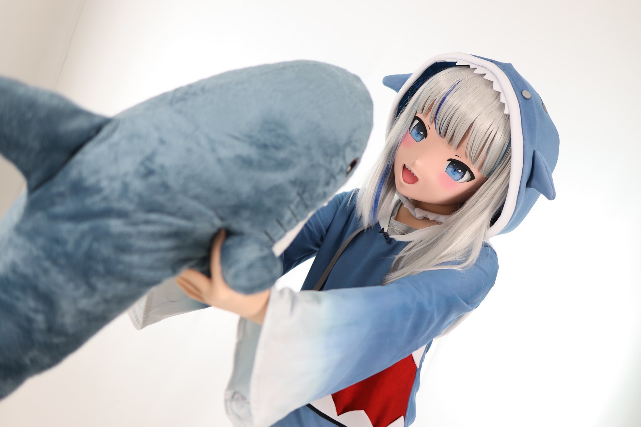 Shark! - Anime, Cosplay, Kigurumi, Animegao, Gawr gura, Hololive, Longpost