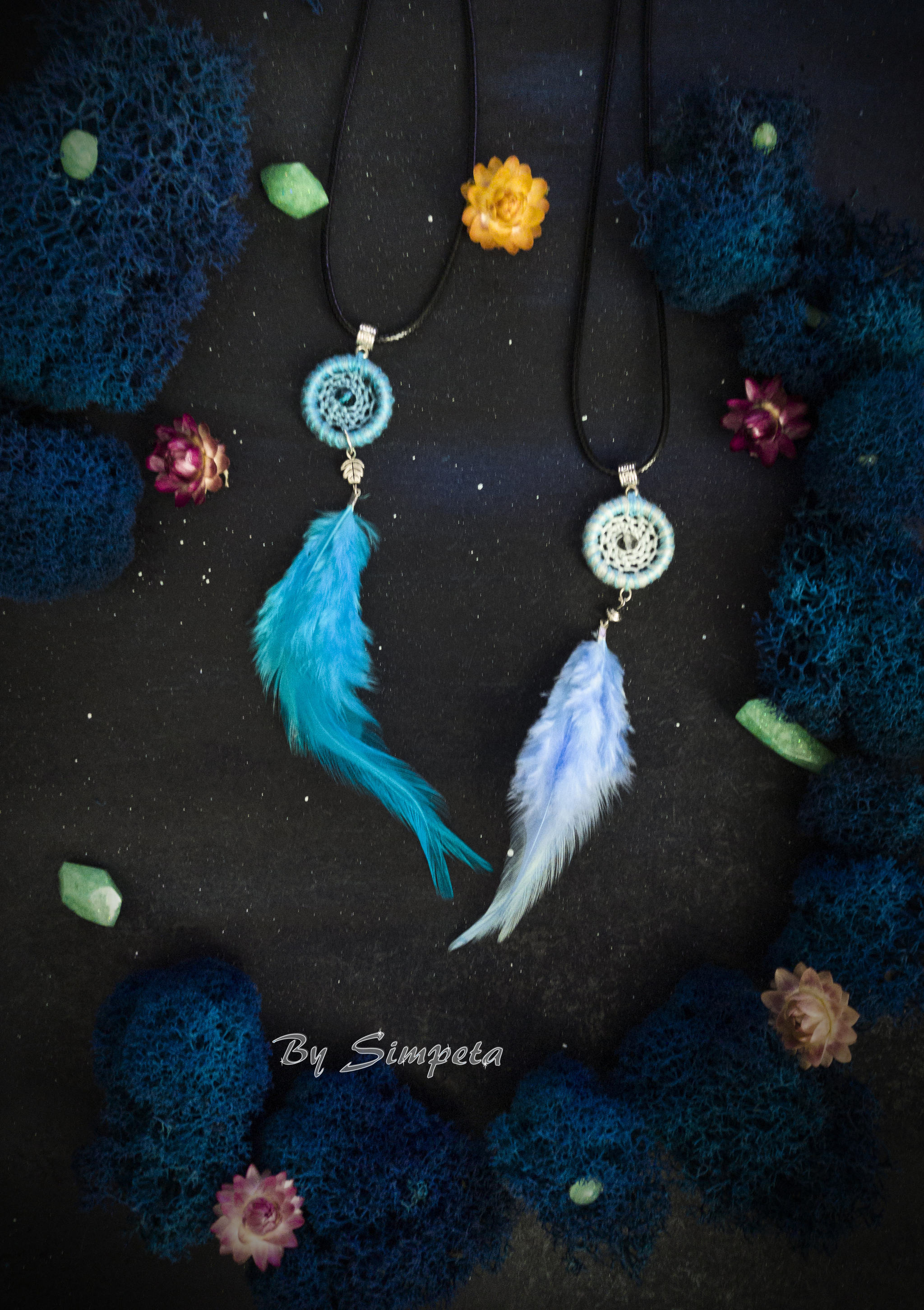 Pendants - dream catchers - Gems - My, Bysimpeta, Dreamcatcher, Decoration, Pendant, Handmade, Hobby, Needlework without process, With your own hands, , Copyright, Needlework, Weaving, Longpost