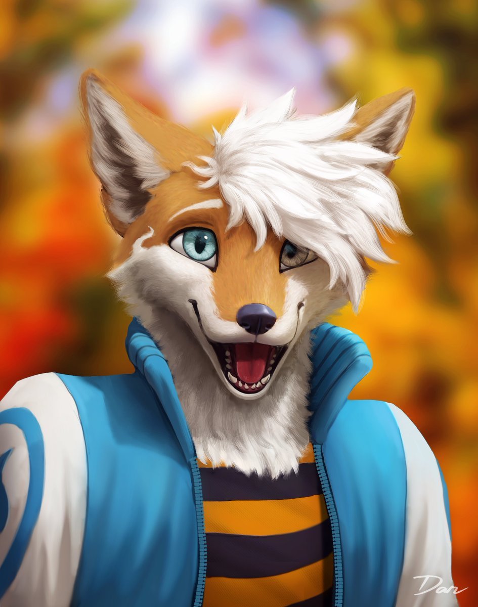 Golden Days - Furry, Anthro, Art, Furry fox, Dantibana