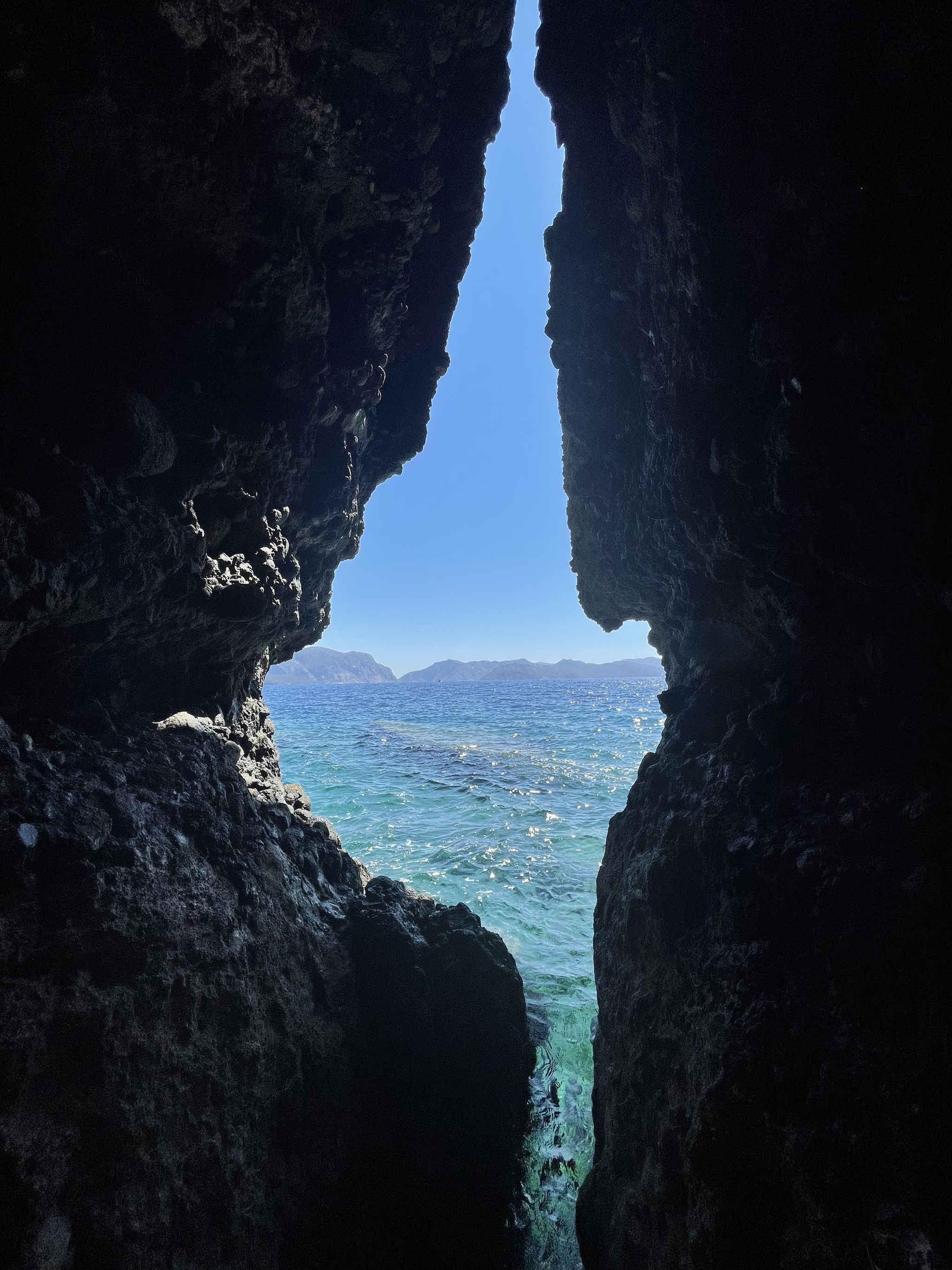 Sea view - My, Sea, Caves, Aegean Sea, Vacation, The photo