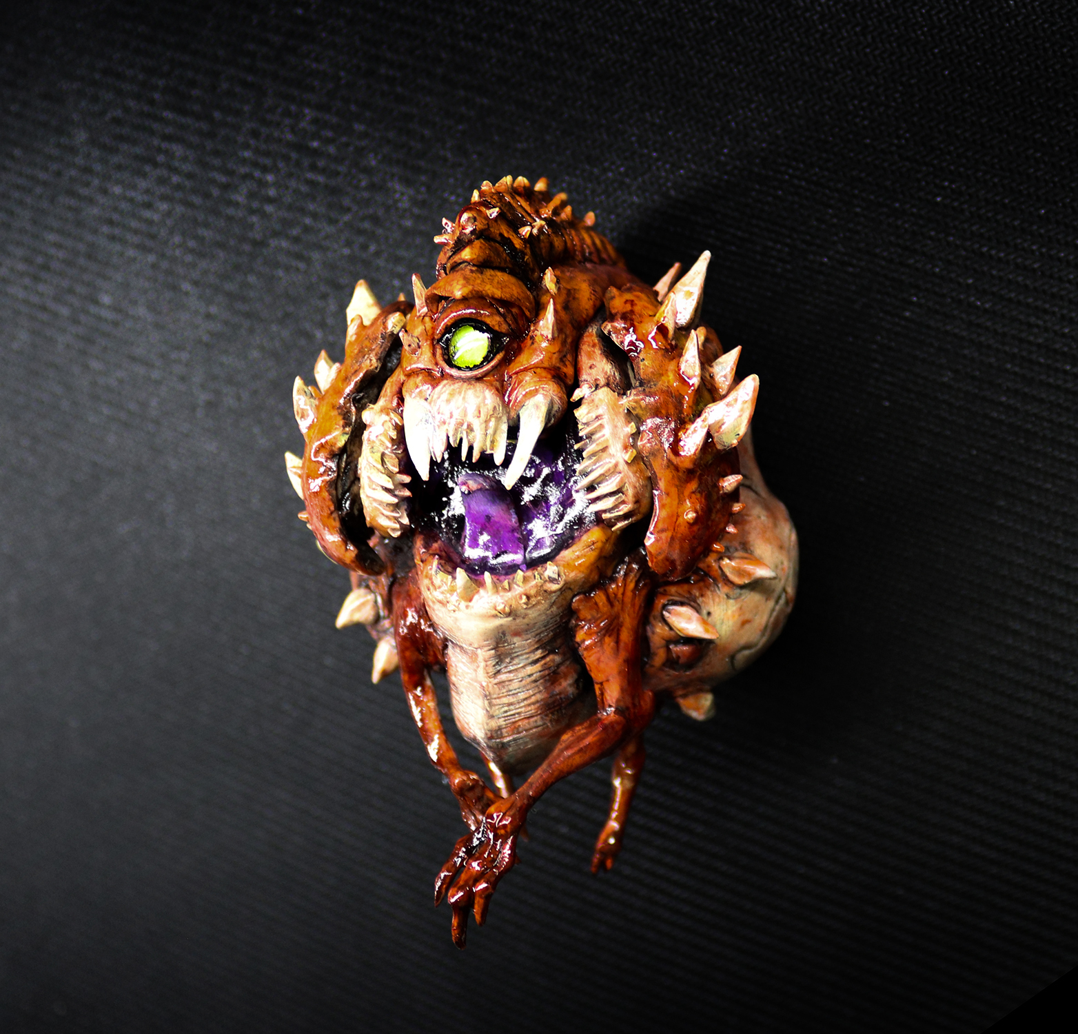 Lighter Cacodemon from DOOM - My, Doom, Crafty, Polymer clay, , Lighter, Games, , Craft, , Needlework, Monster, Longpost