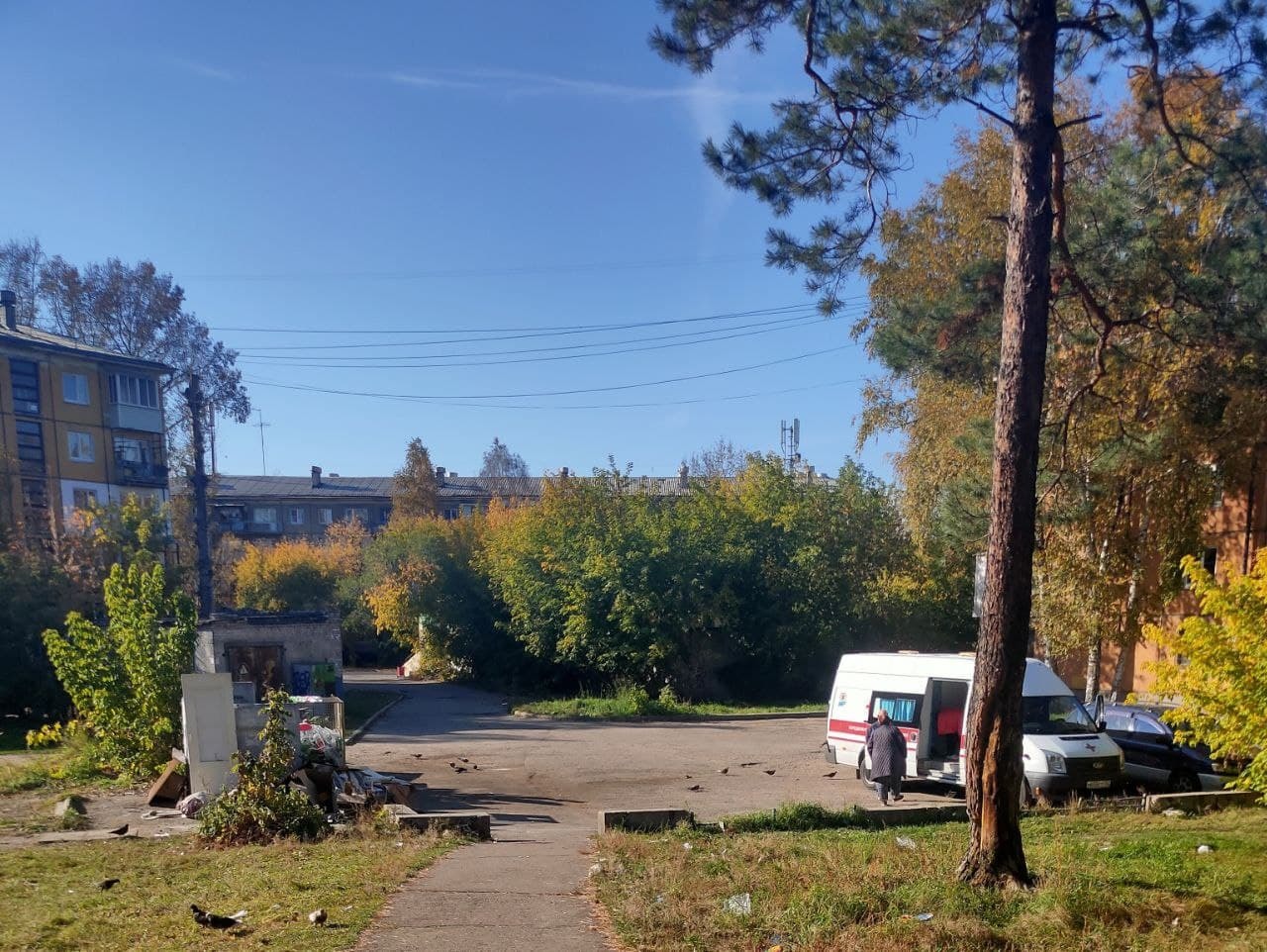 Прививочный пункт на мусорке - Вакцинация, Ангарск, Помойка