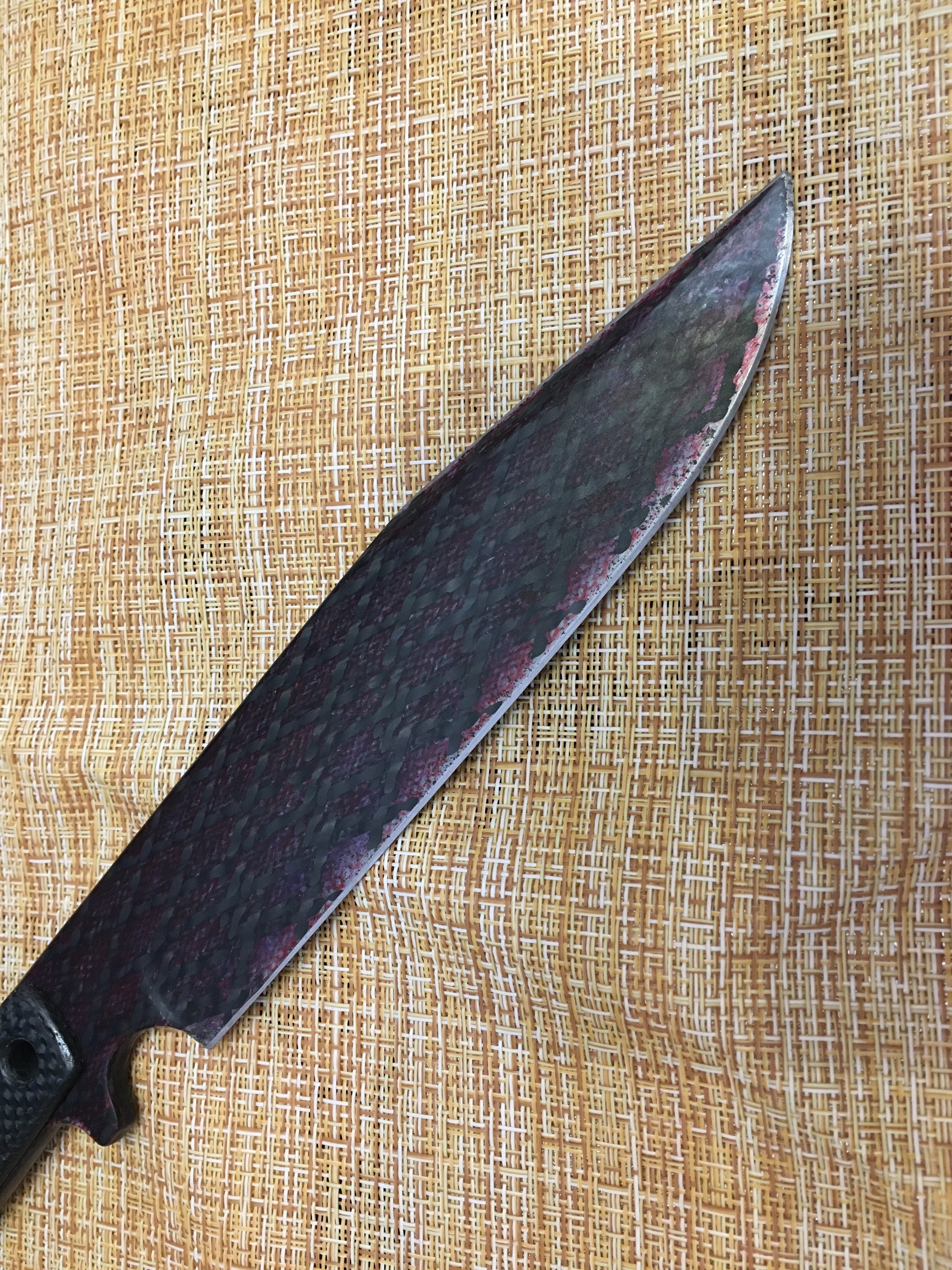 Composite bowie Python - My, Knife, David Bowie, Composites, Carbon, Video, Longpost