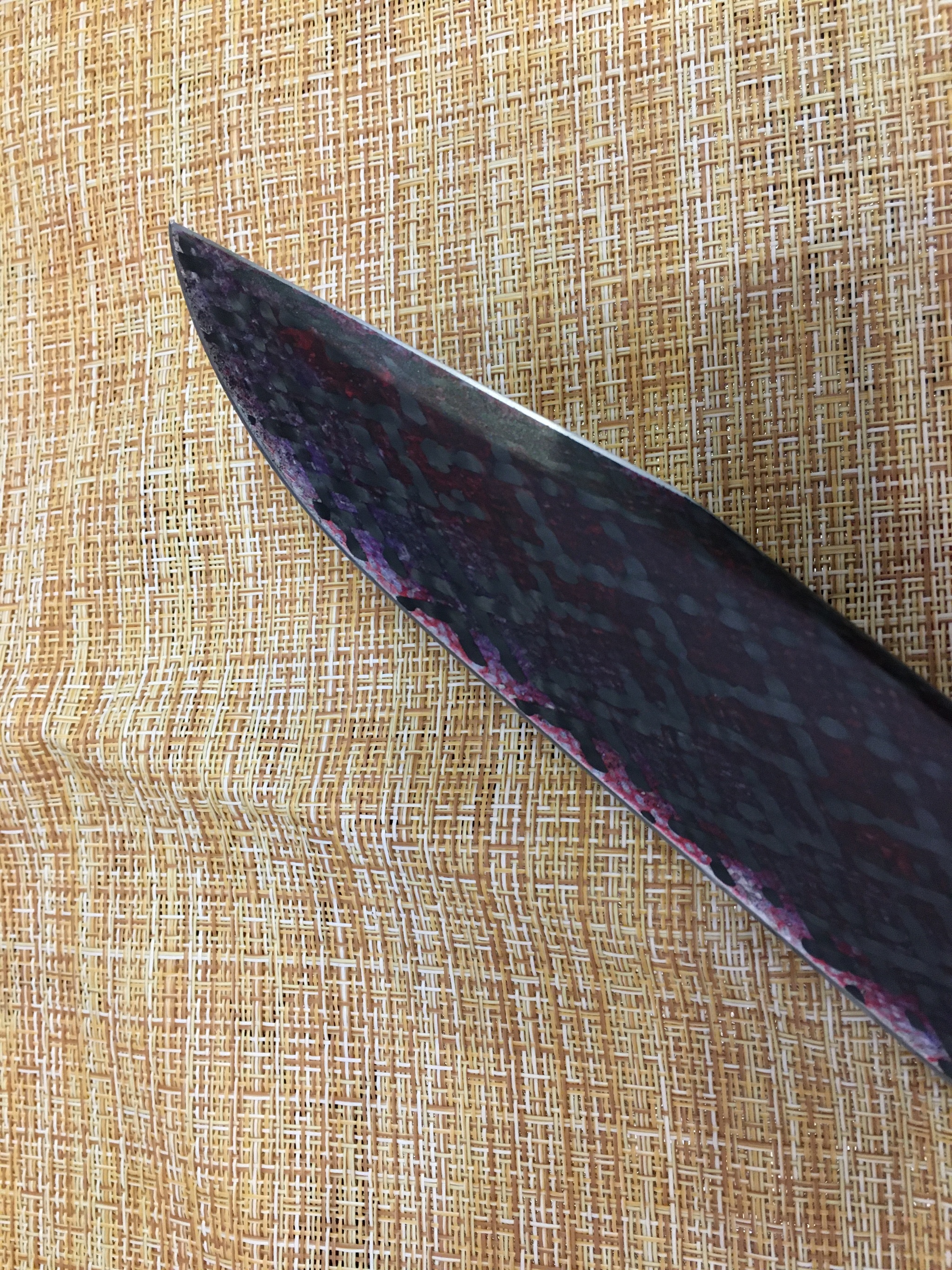 Composite bowie Python - My, Knife, David Bowie, Composites, Carbon, Video, Longpost