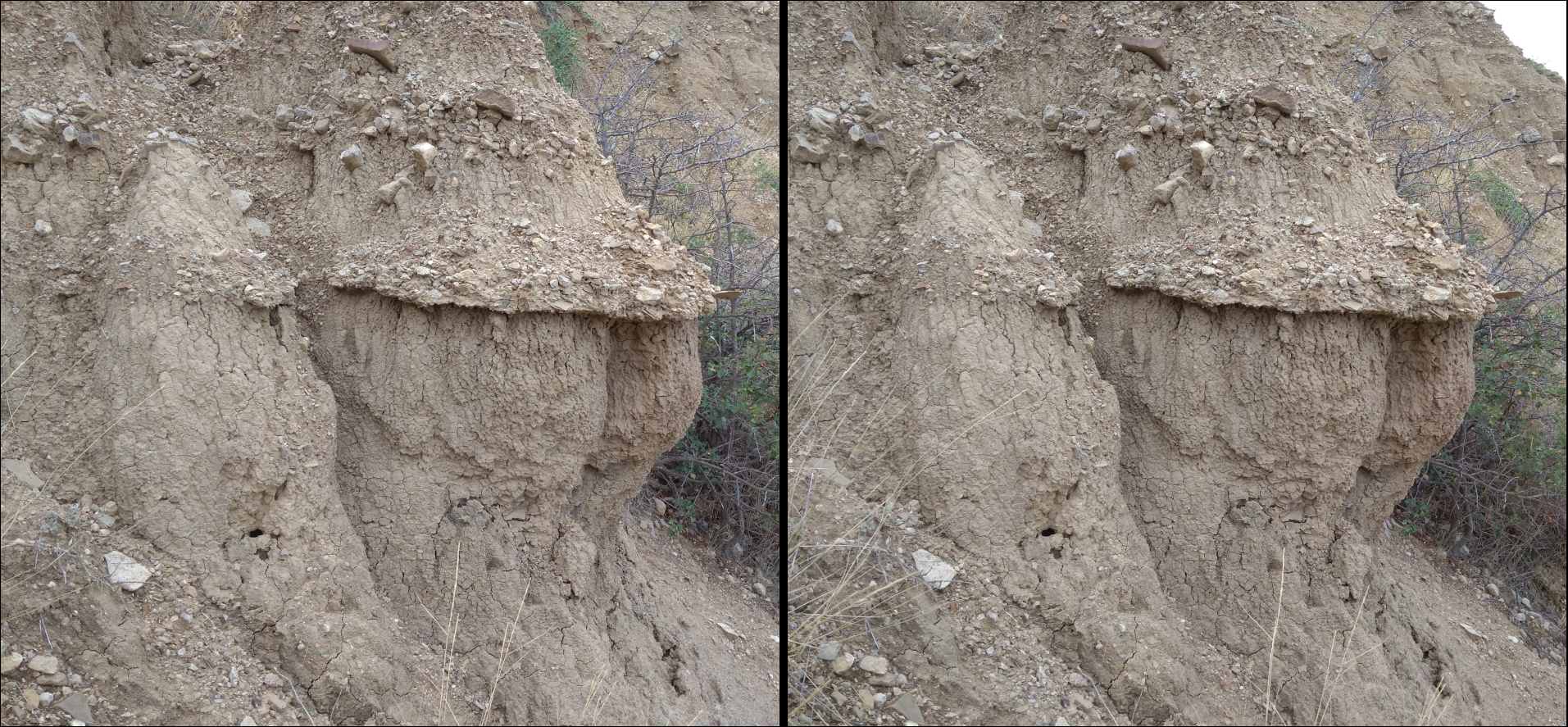 Clay troll castle 2 - My, Stereophotography, Stereograms, Stereoscope, The mountains, Mystic, Longpost