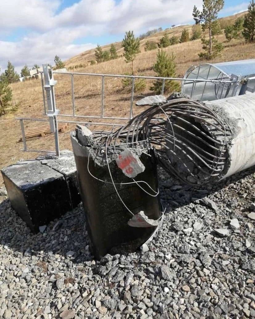 Disgruntled residents of Bashkiria demolished cell tower - Bashkortostan, Cell tower, Longpost, Negative