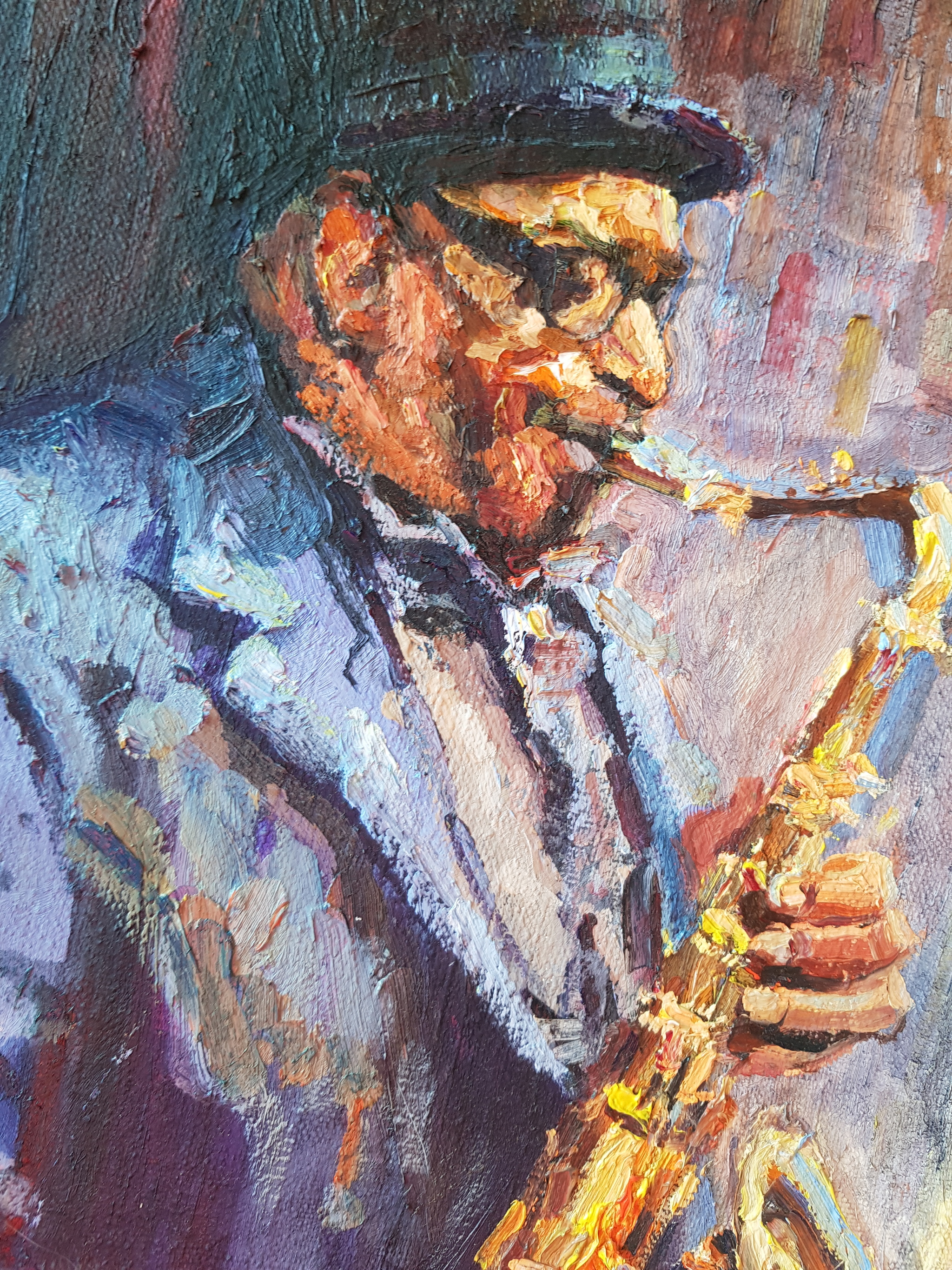 Painter - My, Art, Music, Jazz, Painting, Longpost