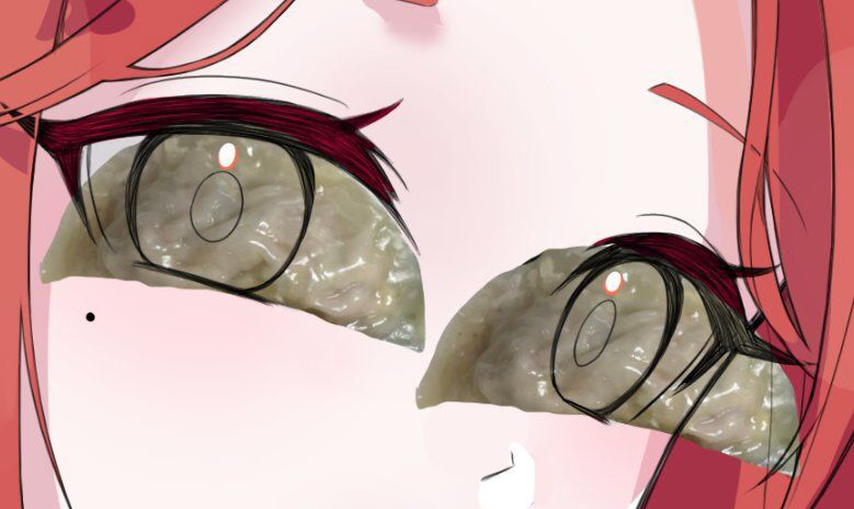 There is something in her eyes... - Drawing lessons, Eyes, Anime art, Life hack, Dumplings