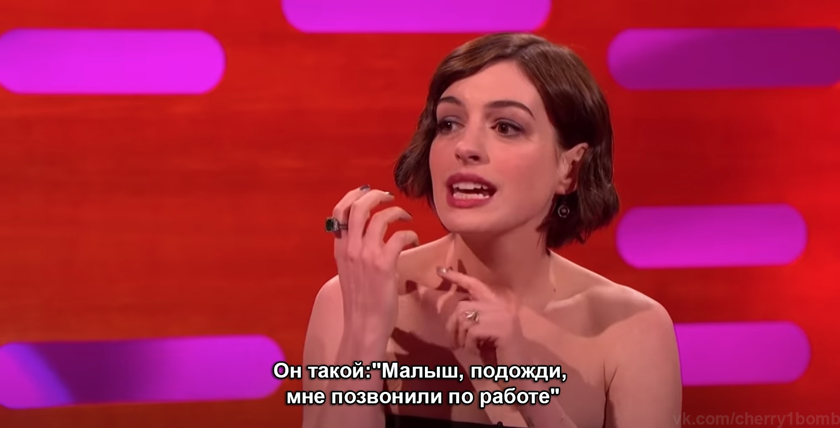 Anne Hathaway and a good reason to fight - Ann Hataway, Actors and actresses, Celebrities, Storyboard, The Graham Norton Show, Argument, Men, Men and women, , Interview, Sunset, Diet, From the network, Longpost