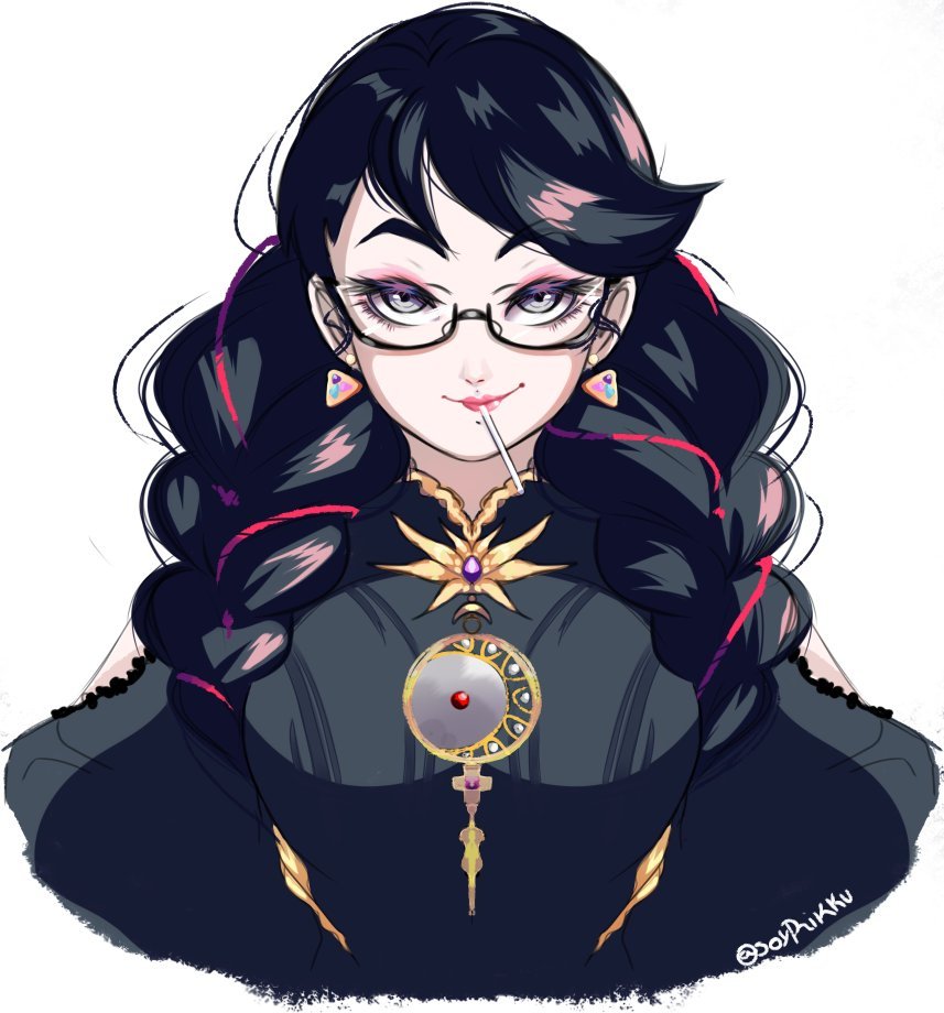 The Witch came back - Girls, Games, Nintendo switch, Bayonetta, Art, Fan art, Anime, Anime art, Longpost