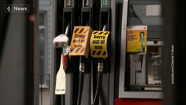 Response to the post “In Britain, there are huge queues at gas stations, residents are buying gasoline in a panic” - news, Great Britain, Petrol, Gasoline price, Deficit, Reply to post