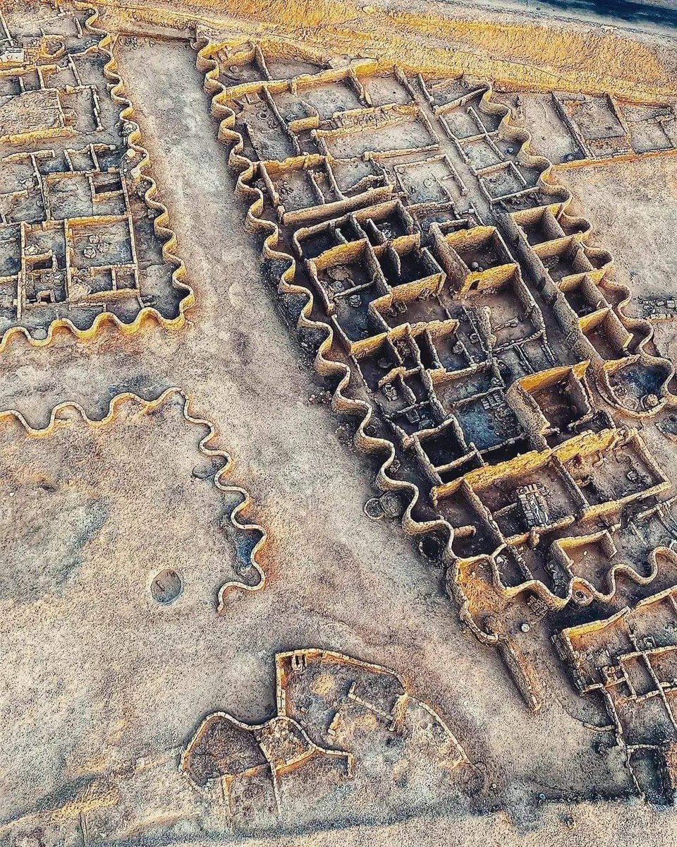 Aerial view of newly discovered ancient city built 3000 years ago in Egypt - Excavations, Egypt, Archeology