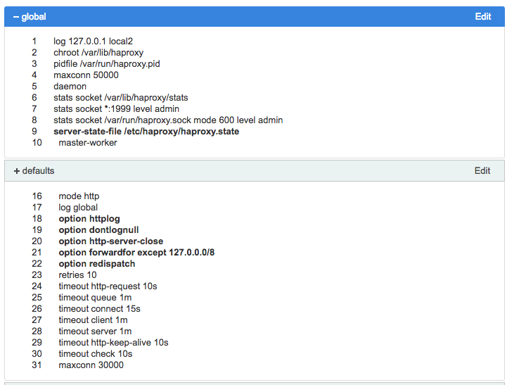 Как редактировать конфиг через Web-GUI для Haproxy (и не только) - Моё, Web, Nginx, Длиннопост