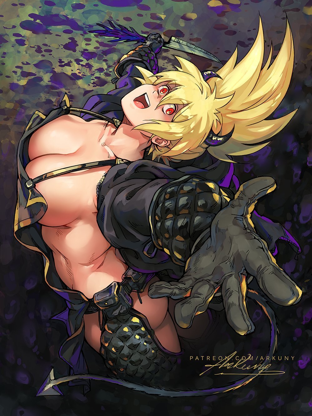 Dorohedoro Art by Arkuny - NSFW, Dorohedoro, Anime art, Anime, Nikaido, Kaiman, Noi, Hand-drawn erotica, Longpost, Strong girl, , Arkuny