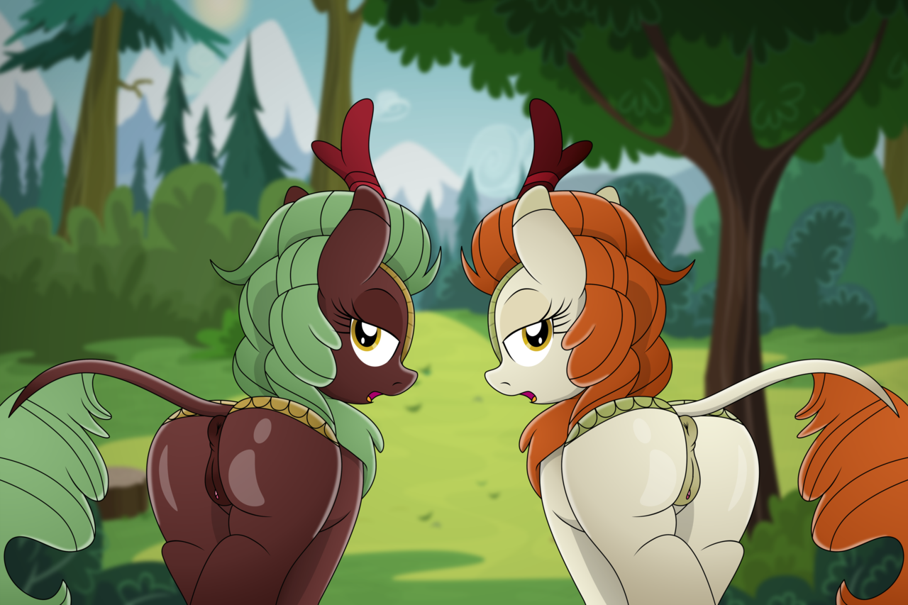 Выбор - NSFW, My Little Pony, PonyArt, Cinder Glow, Autumn Blaze, MLP Kirin, MLP Explicit, MLP anatomically correct