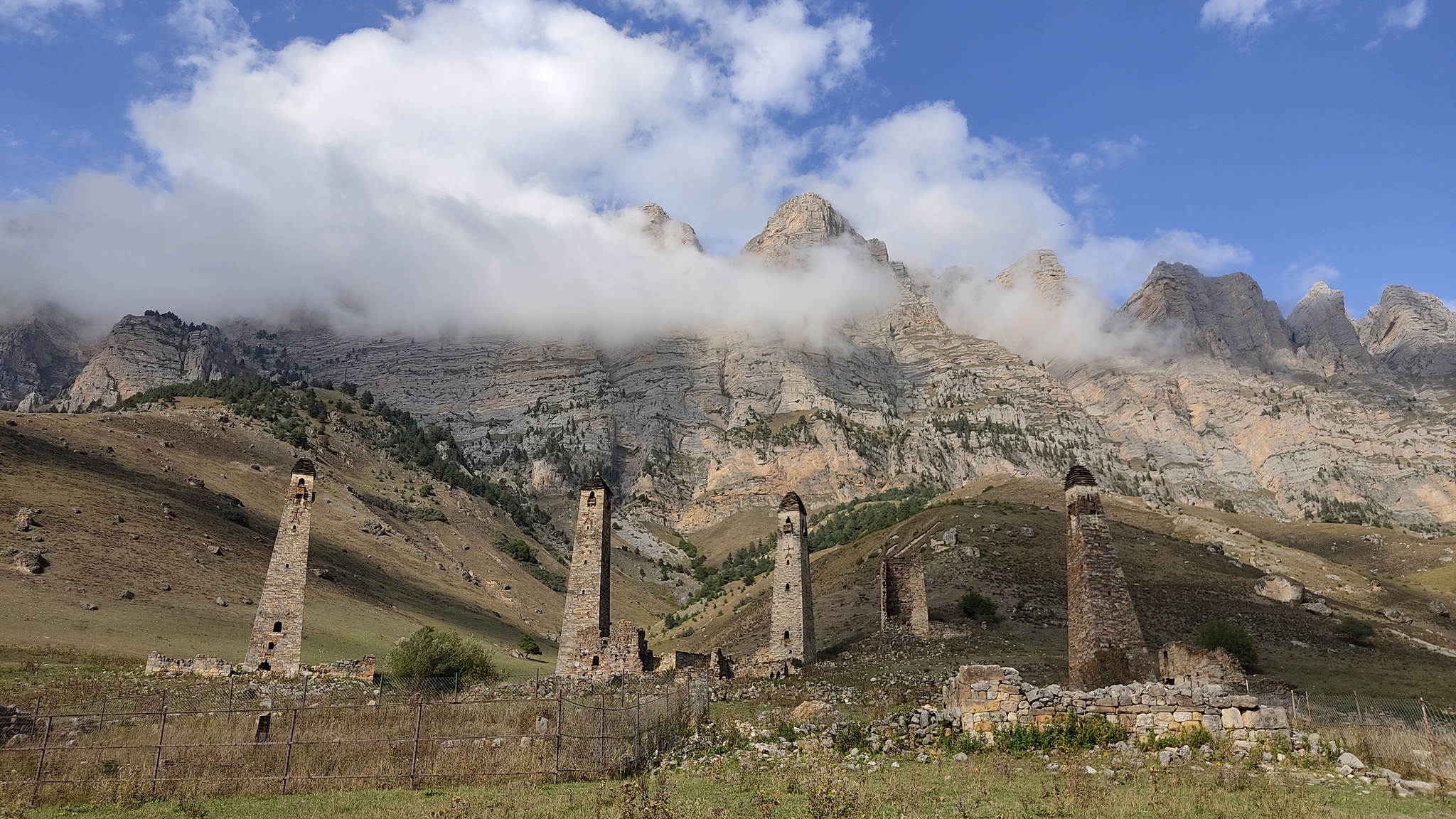 City of Niy - My, Ingushetia, Travels, Ancient city, Travel across Russia, Mobile photography, Towers, The mountains, Longpost