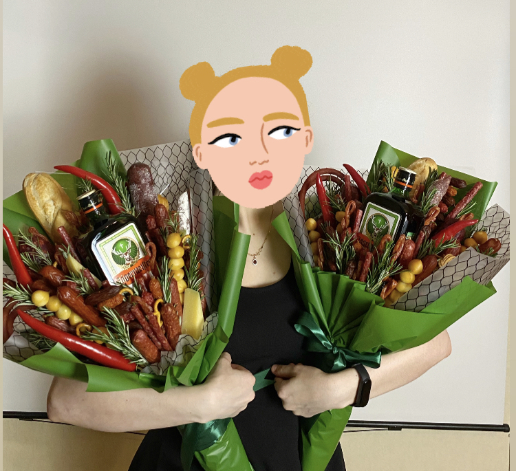 My Friday unusual bouquets :) - My, Unusual bouquets, Food, Presents, Hobby, Creation, February 23, March 8, Birthday, Longpost