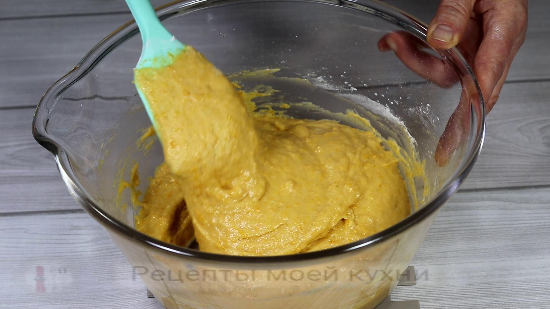 Pumpkin muffins for tea - My, Cake, Bakery products, Video, Longpost, Video recipe, Recipe, Cooking, Food