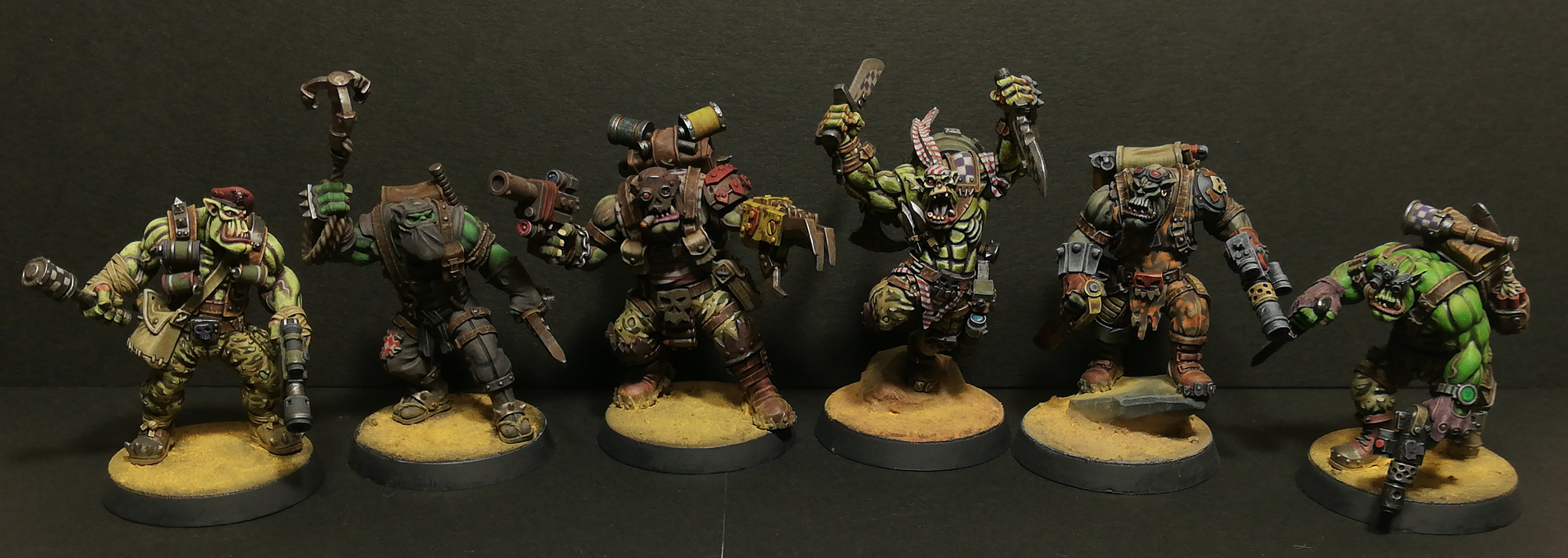 Skawt`n`Rekkon Skwad - My, Wh miniatures, Wh painting, Warhammer 40k, Warhammer, Orcs, Painting miniatures, Hobby