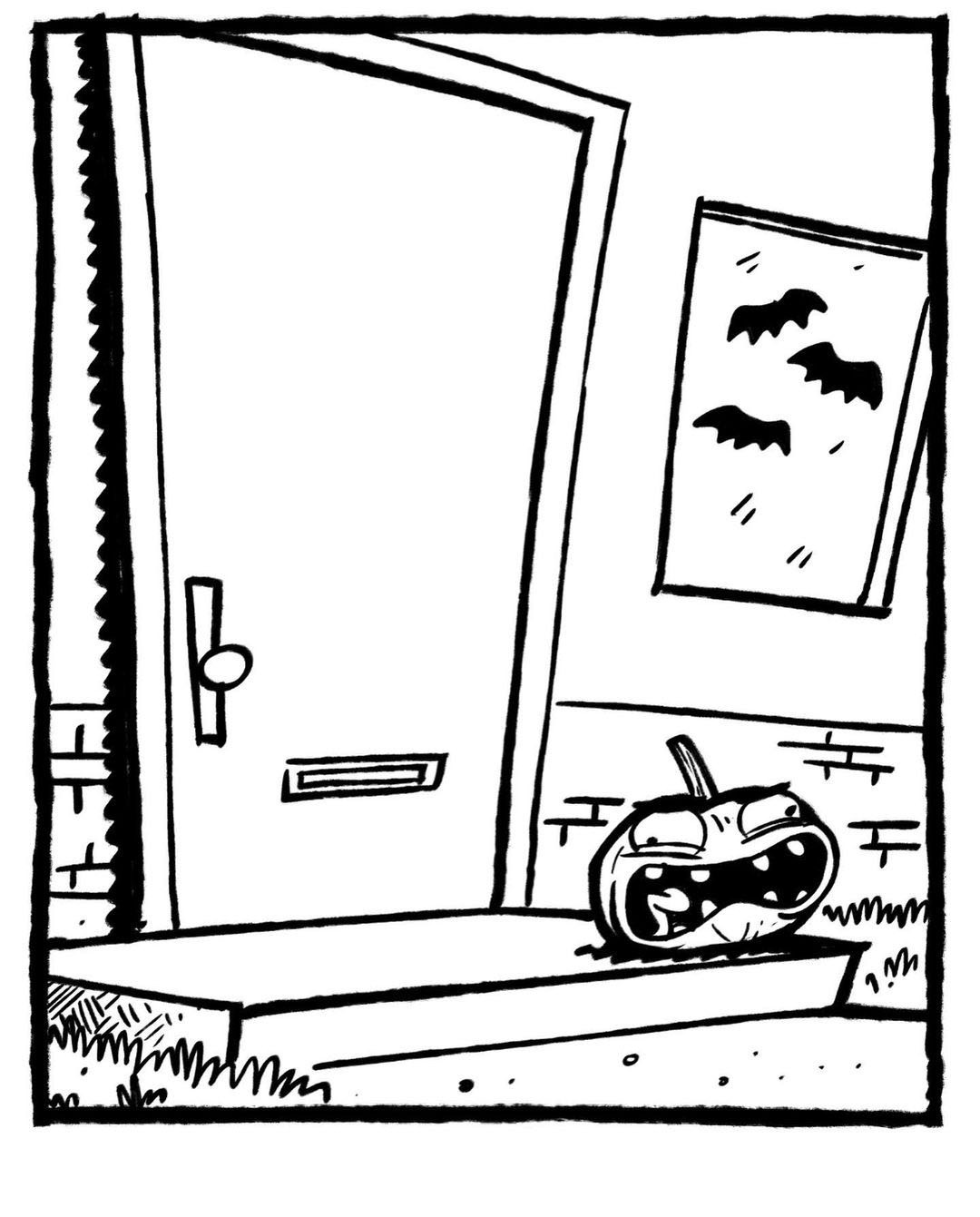 halloween 2021 - , Comics, Halloween, Pumpkin, Humor, Translation, Longpost