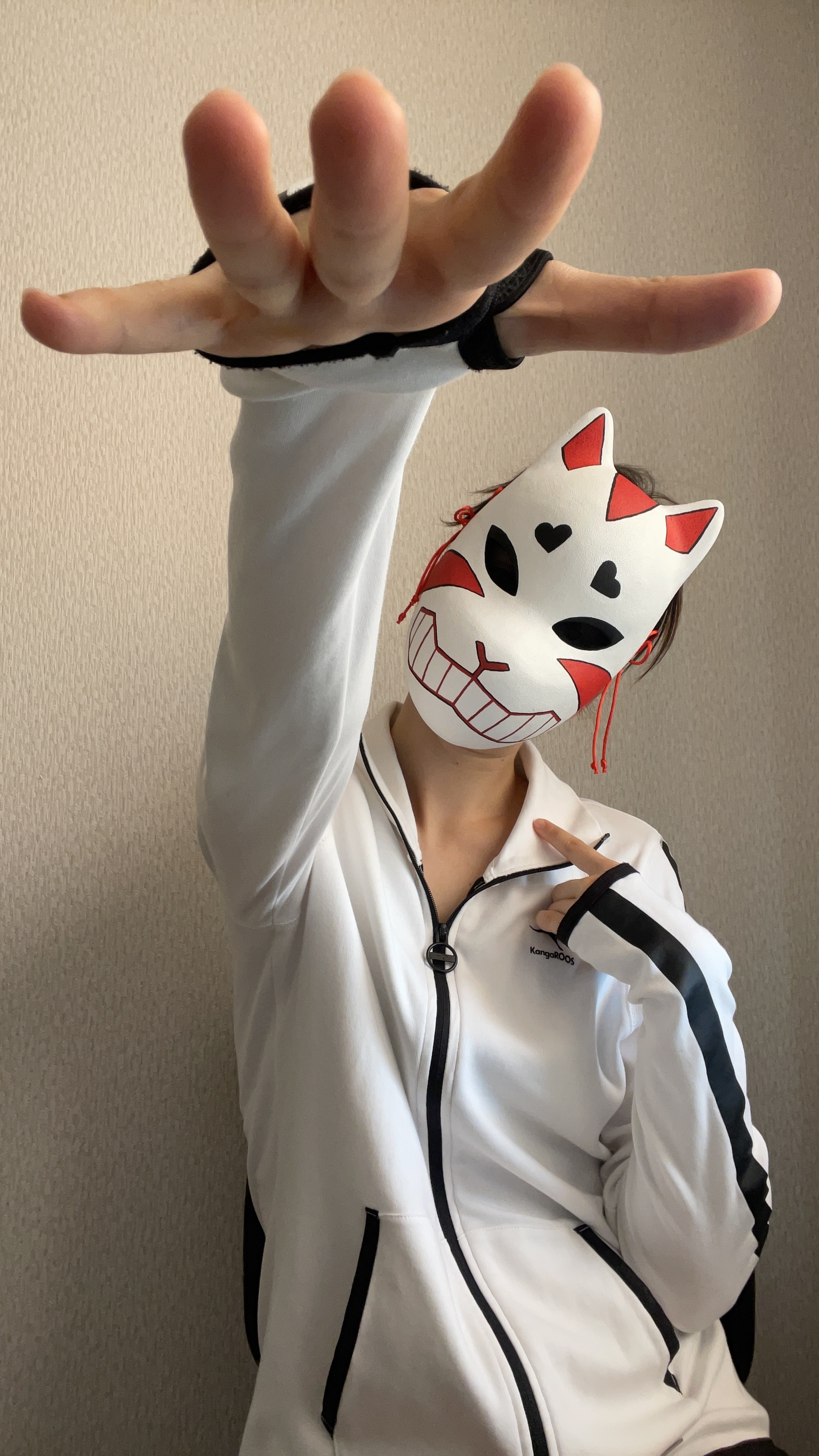 From 2D to 3D, or how I created the mask - My, Needlework with process, Mask, Handmade, Longpost, With your own hands, Japan, Cosplay, Needlework, Anime