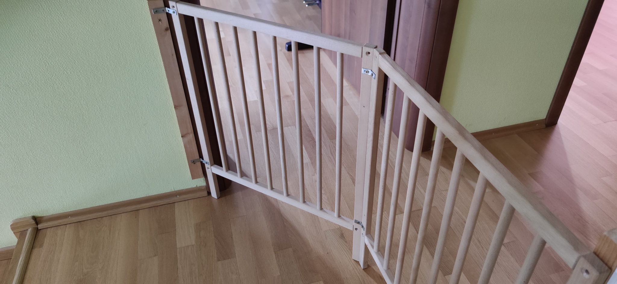 Non-standard barrier on the stairs on their own - My, Safety, Children, With your own hands, Barrier fencing, Longpost, Needlework with process