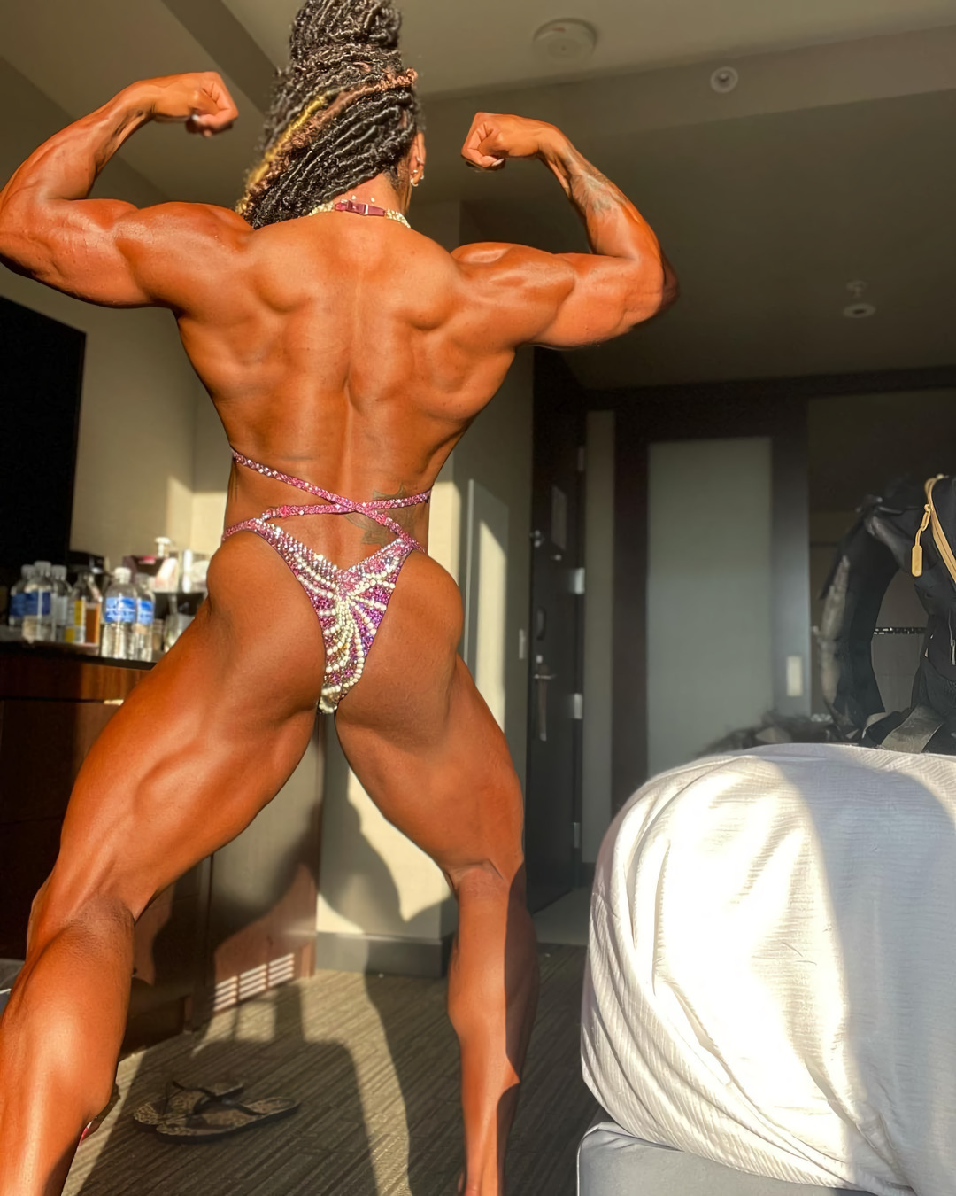 Sheena Ohlig (@sheenaoh_ifbb) - NSFW, Strong girl, Sleep-Sleep, Extreme muscles, Ebony, Body-building, Bodybuilders, Girls, Sports girls, , The photo, Longpost, Sheena Ohlig