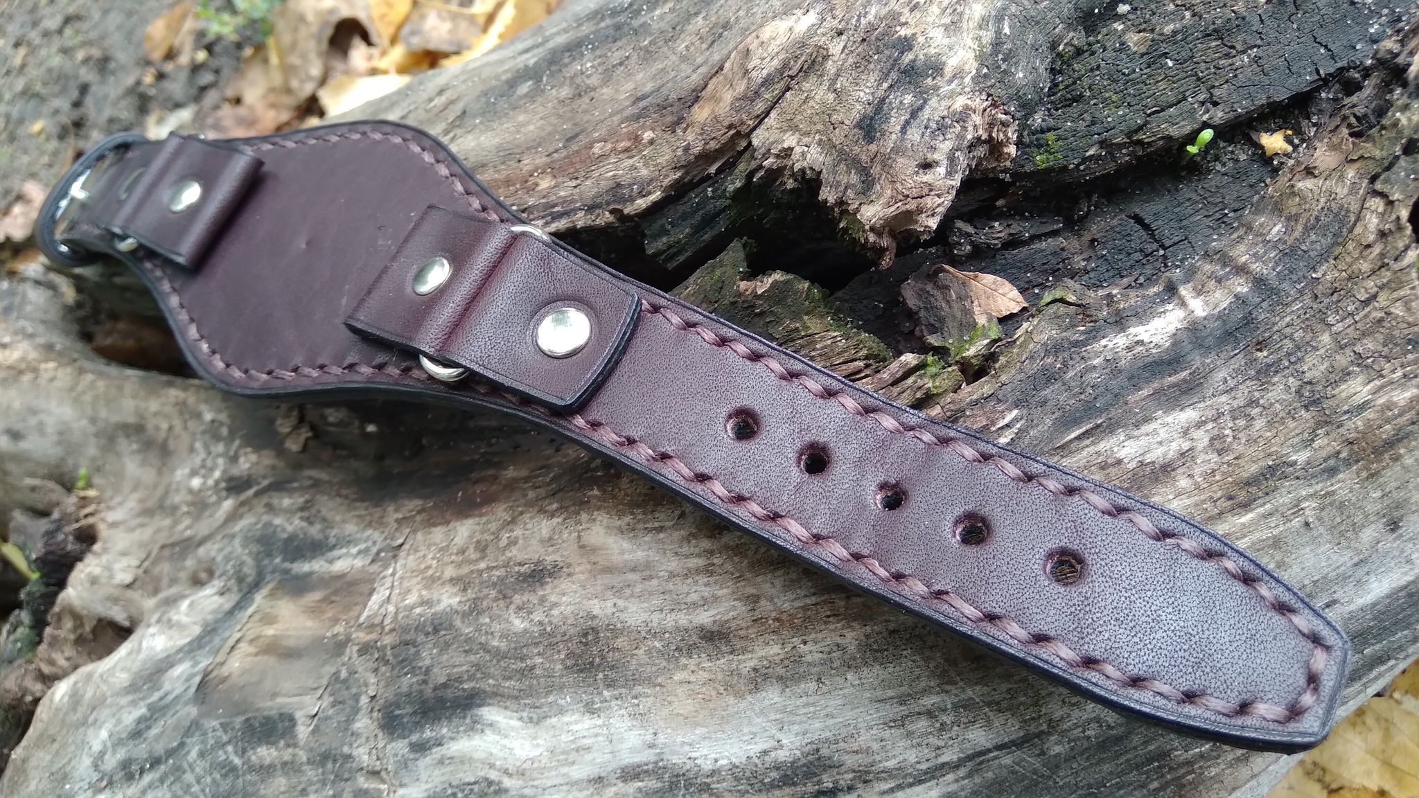 Watch strap Chistopolskie. - My, Needlework with process, Leather products, Natural leather, Leather, Clock, Wrist Watch, Mechanical watches, With your own hands, , Strap, Accessories, Presents, Wristband, Handmade, Chistopol, CHZ, Longpost