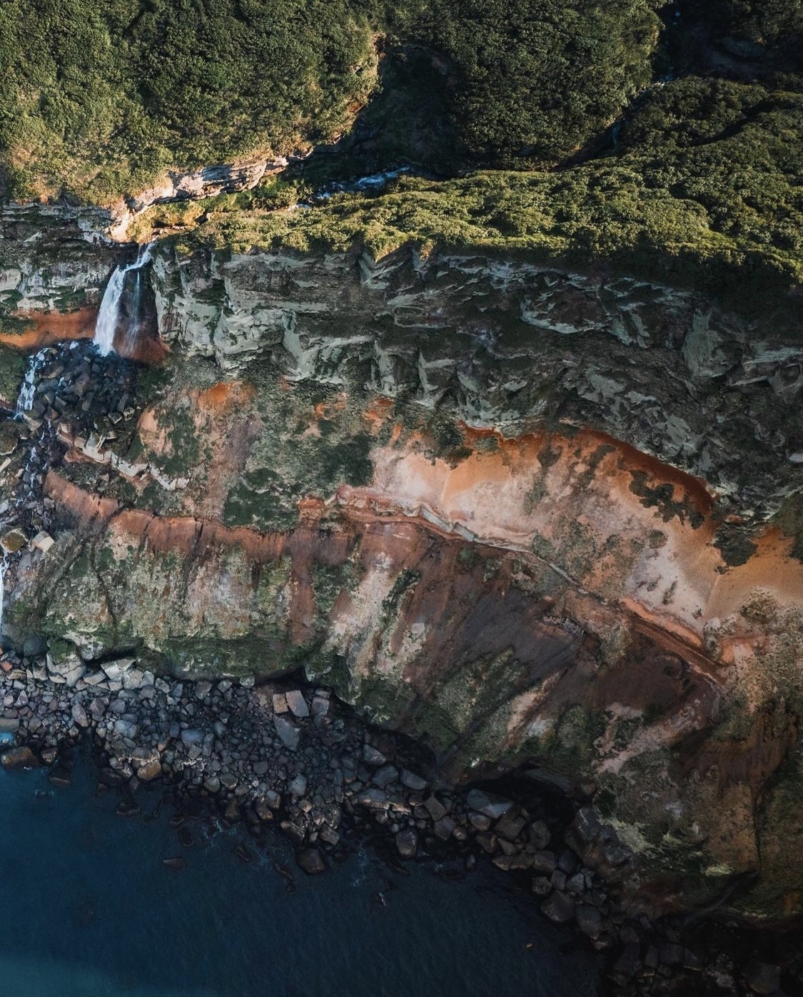 Fantastic landscapes of the Kuriles - Kurile Islands, Sakhalin Region, Waterfall, Landscape, The photo, Longpost, Nature, Shiashkotan