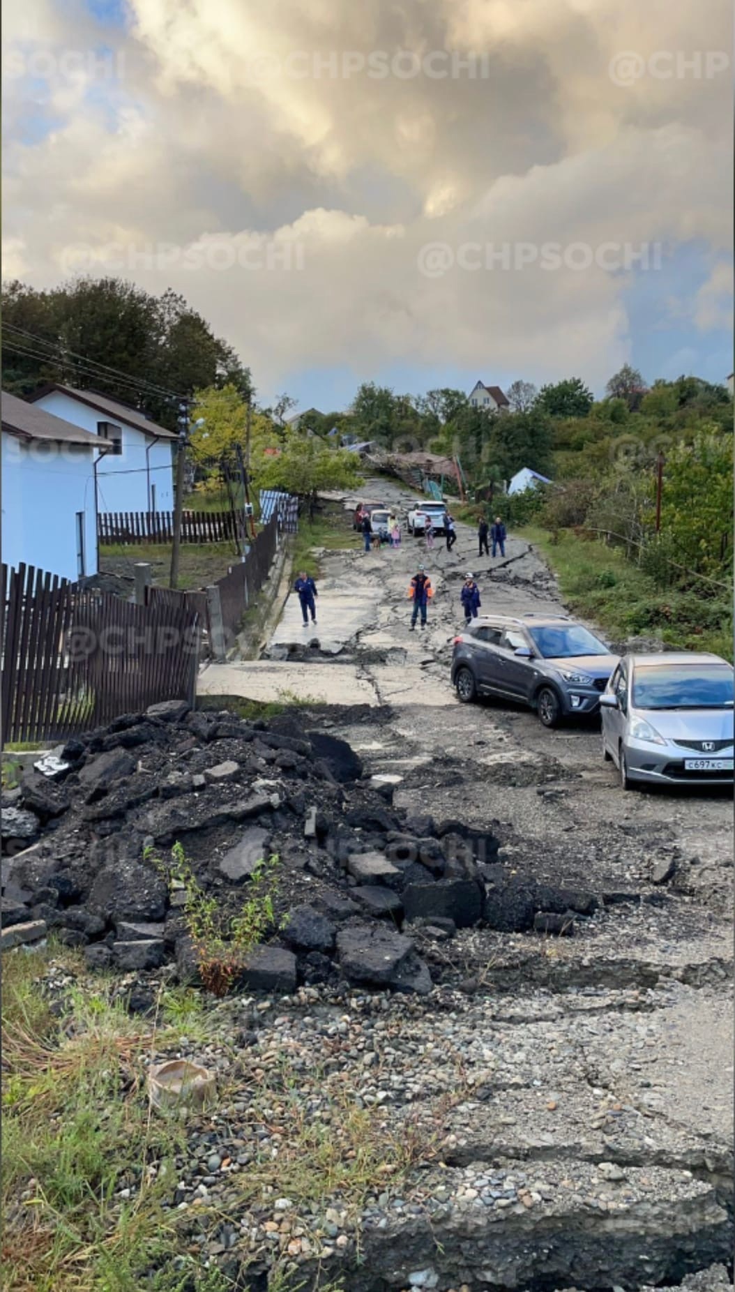 Rainy season continues in Sochi - Sochi, Landslide, Mudflow, Incident, Negative, The photo, Lodging, Longpost