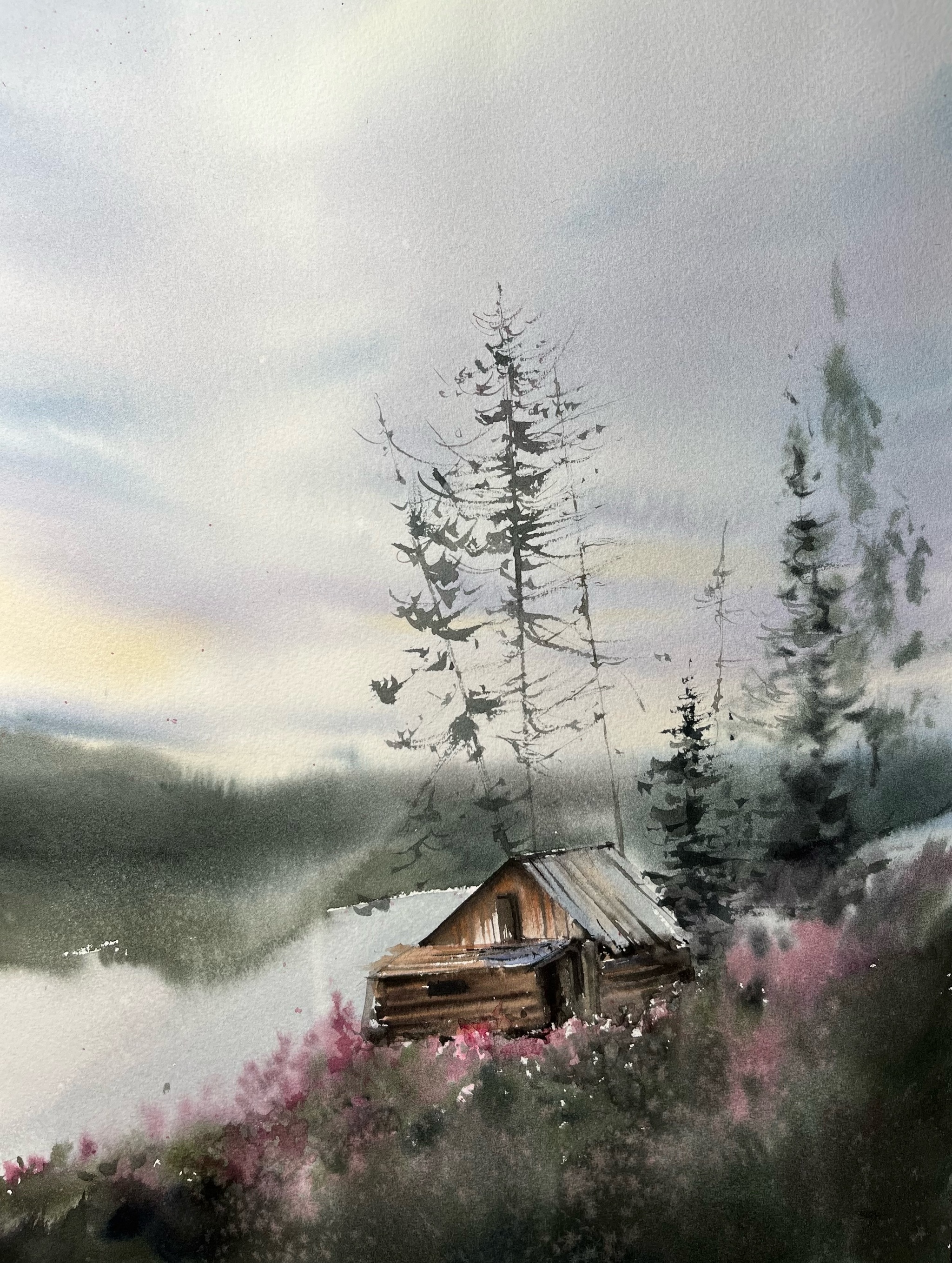 Rustic. - My, Watercolor, Drawing, Artist