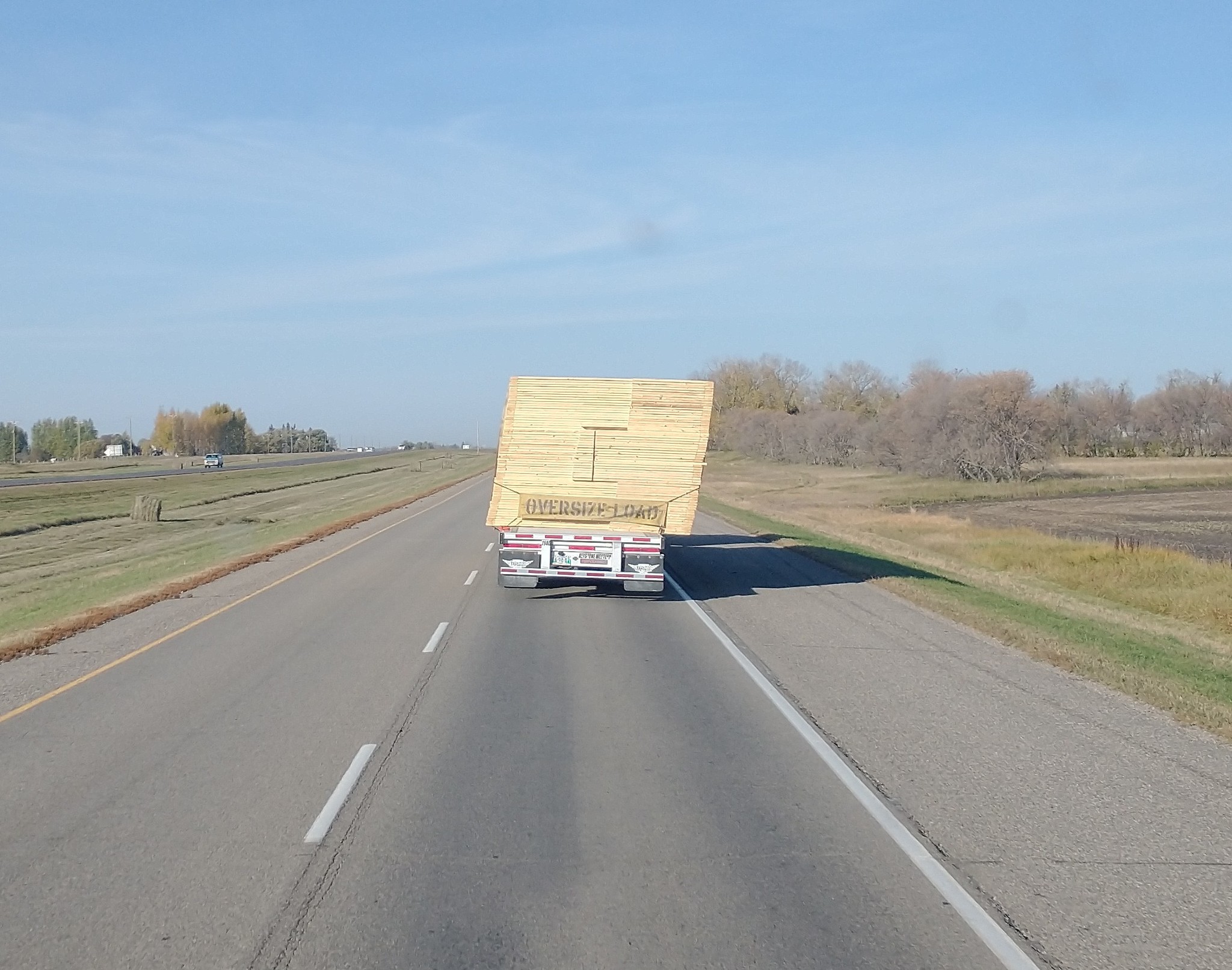 Either the horizon is littered, or the load ... - My, Highway, Cargo