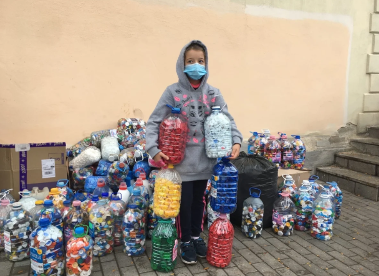 A resident of Sevastopol organized a collection of recyclable materials, and with the proceeds she plants trees - Ecology, Plastic, Crimea, Sevastopol, Garbage, Waste recycling, Longpost