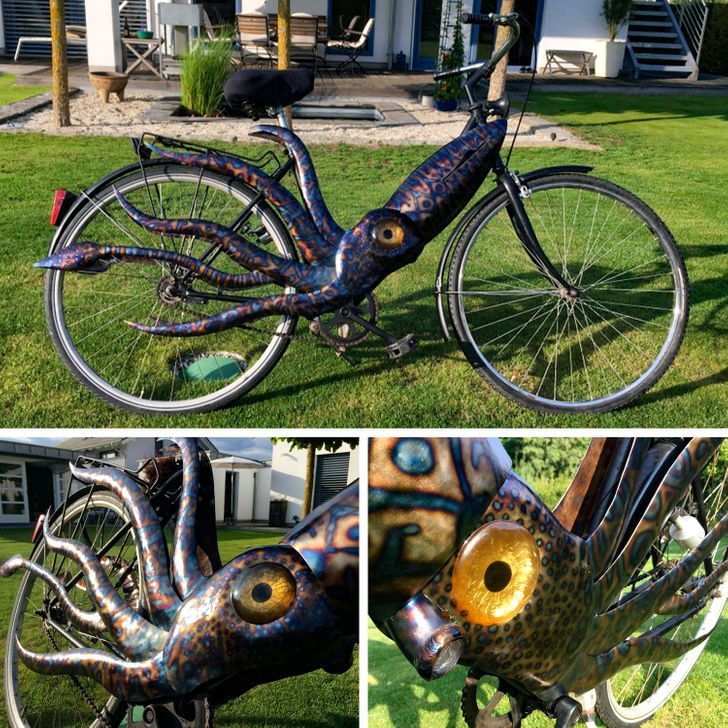 'This is a squid bike I made last summer' - Squid, A bike, Reddit