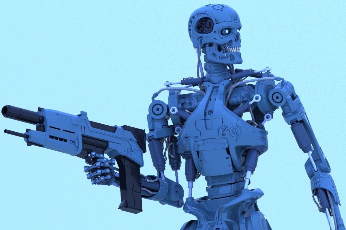 Terminator t-800 3d model V12 - My, Terminator 2: Judgment Day, Terminator, 3D modeling, Longpost