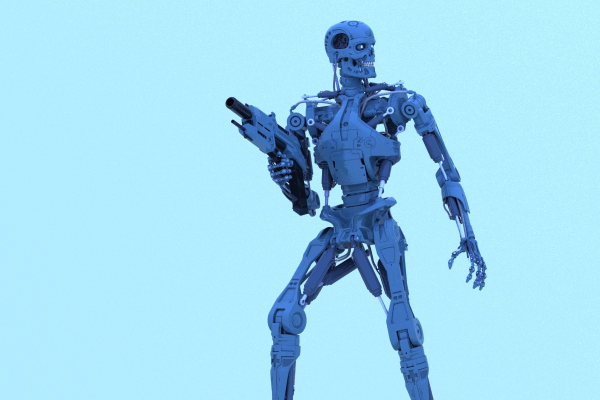 Terminator t-800 3d model V12 - My, Terminator 2: Judgment Day, Terminator, 3D modeling, Longpost