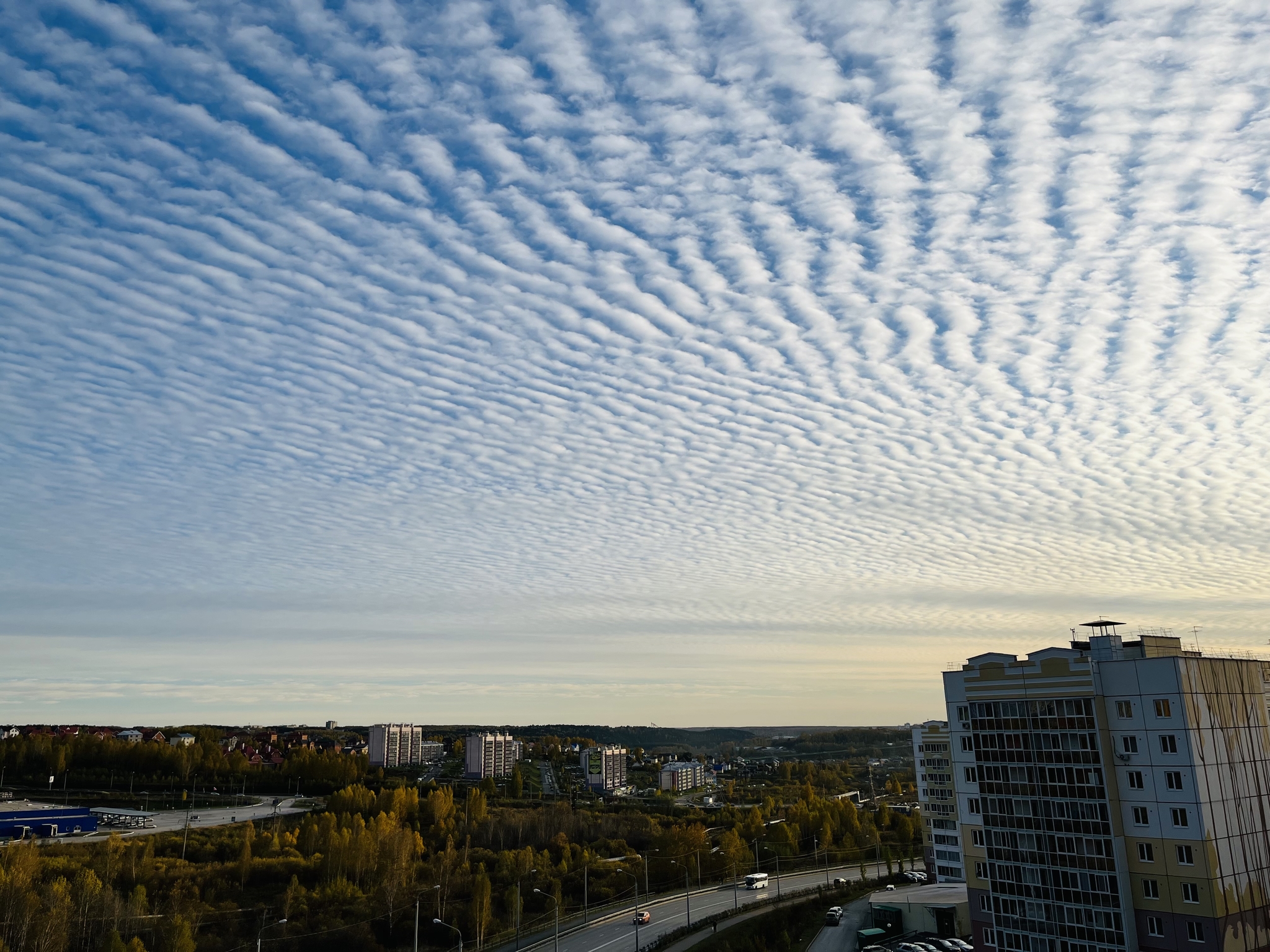 Clouds - My, Sky, Cirrus clouds, Autumn, The photo